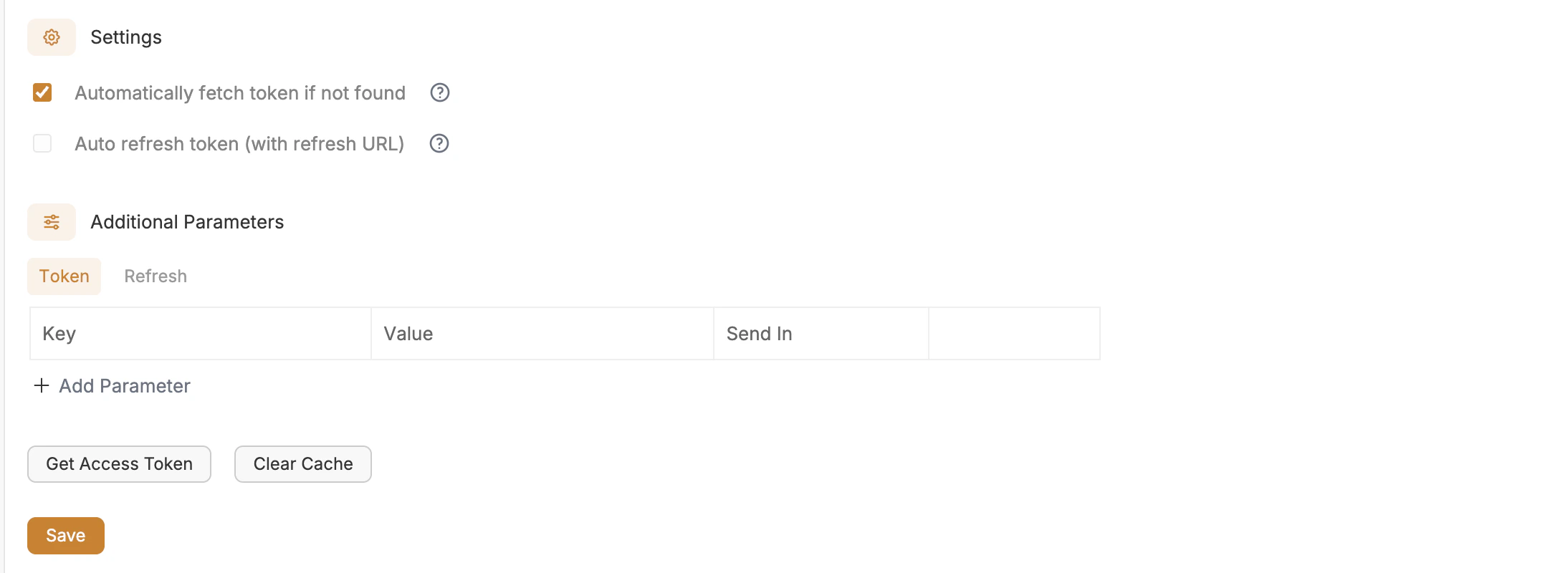 Select OAuth Grant Type