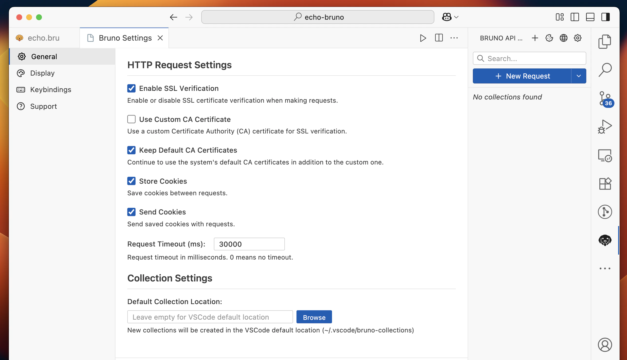 VS Code Extension Settings