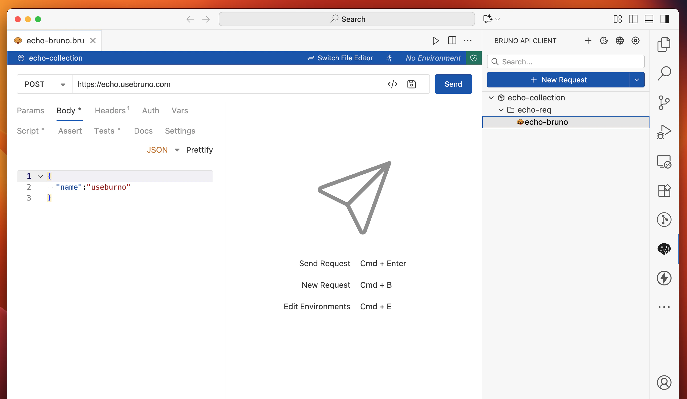 VS Code Extension Create Request