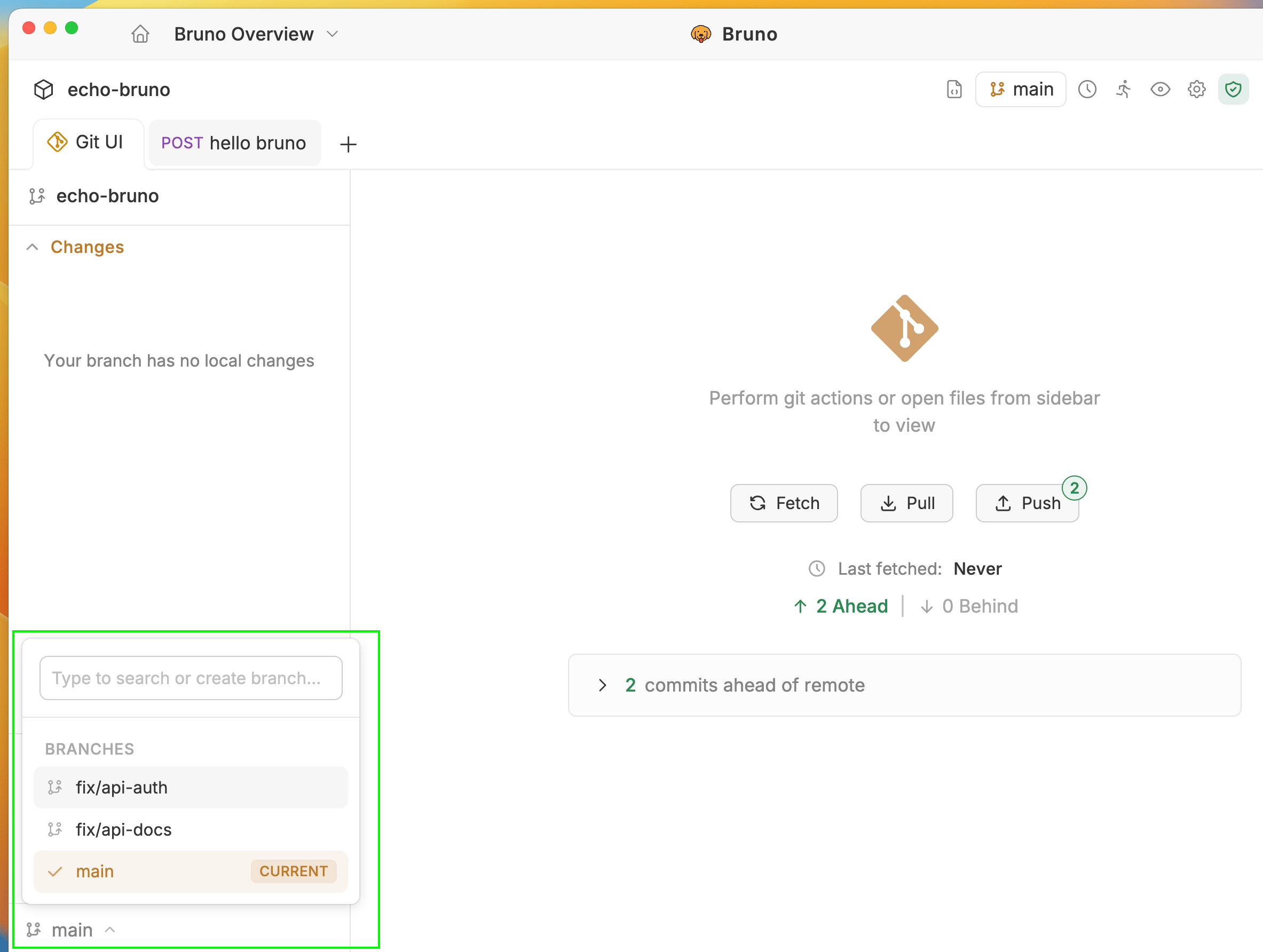 Create Branch