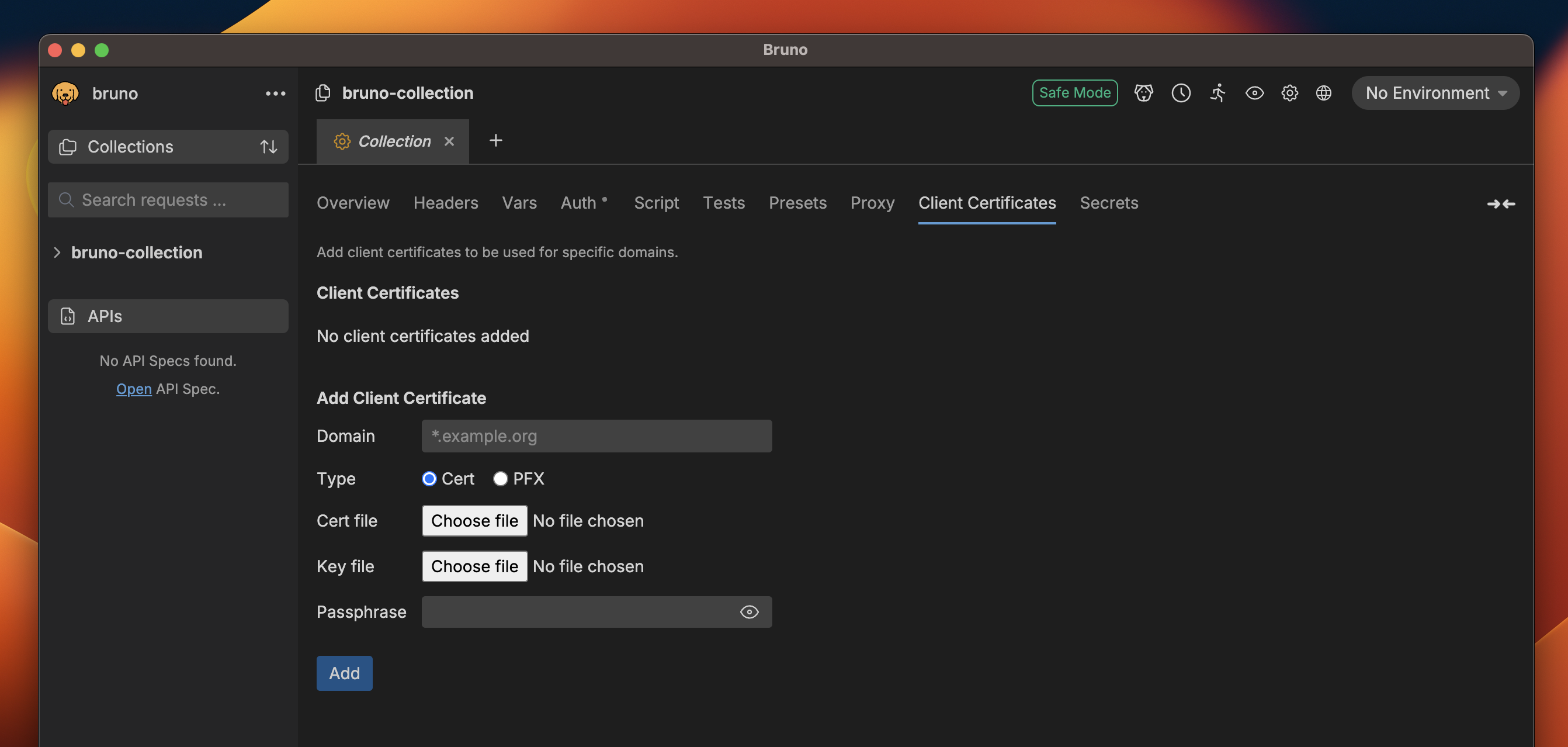 Client Certificate