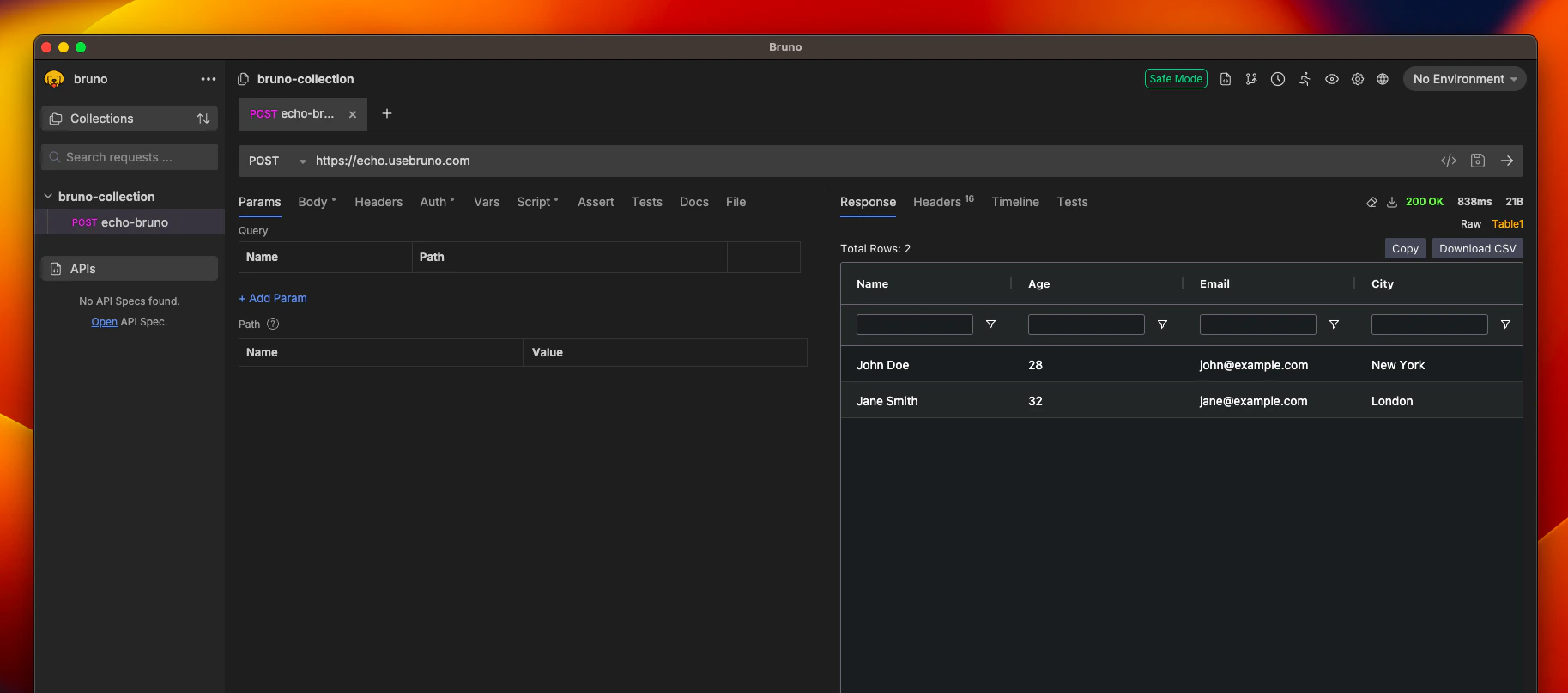 Visualization Output