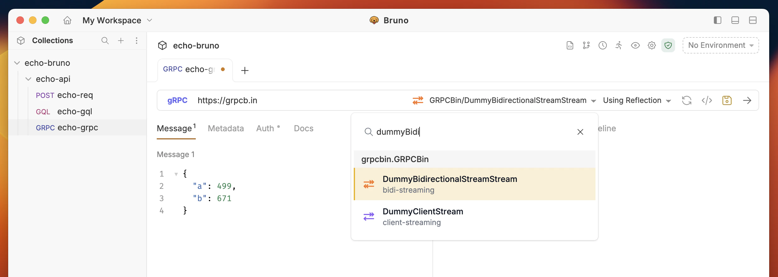 Select Streaming Method