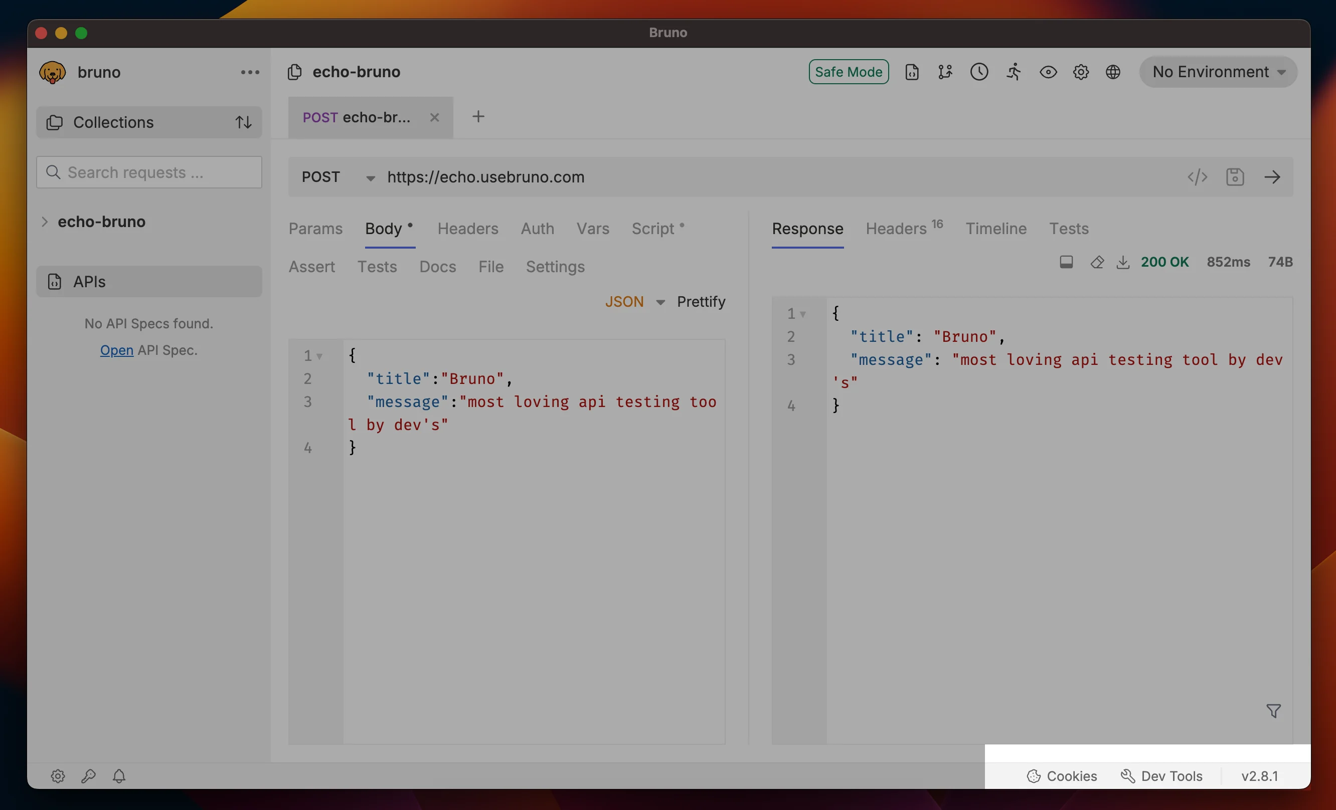 Dev Tools Access