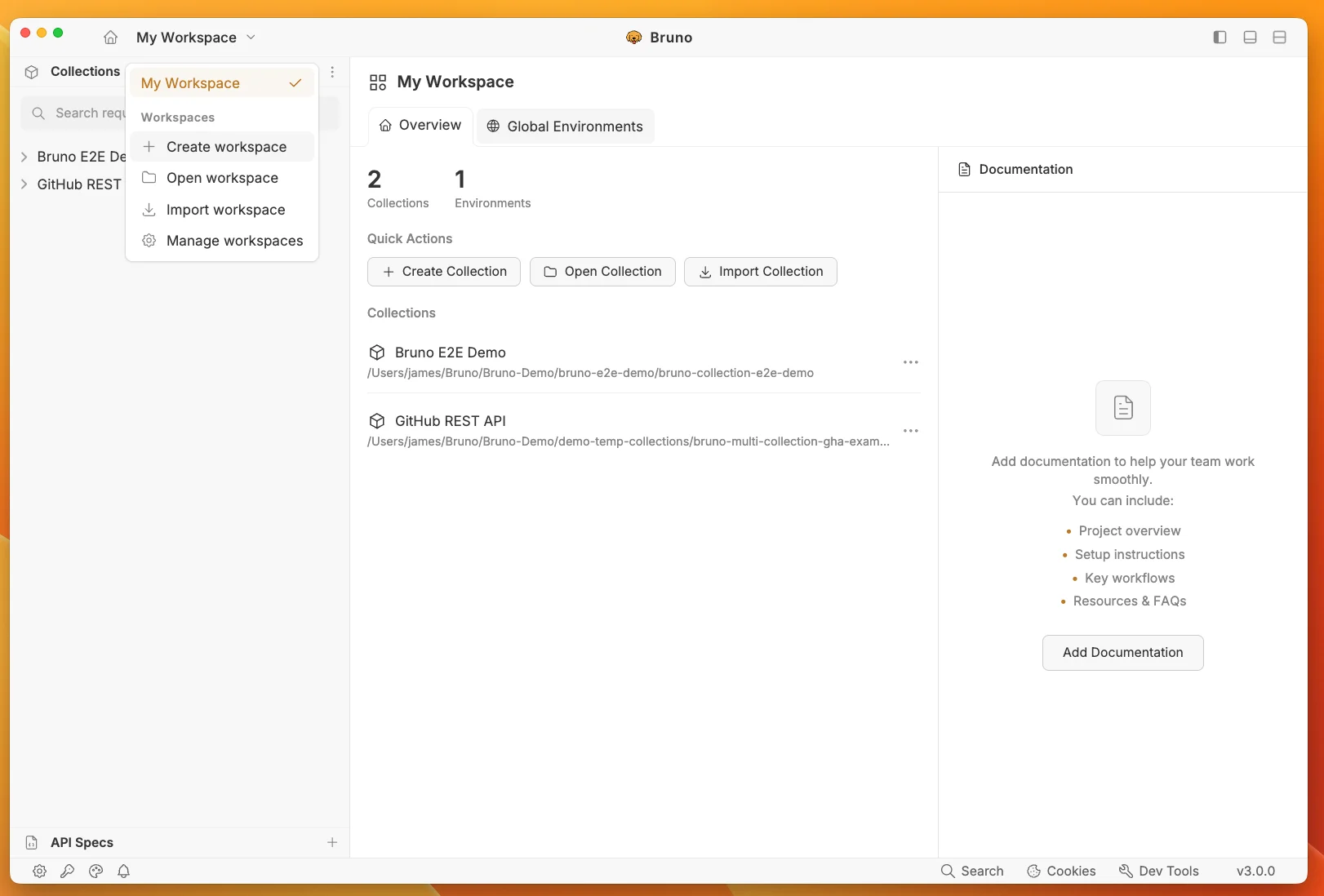 Create Workspace