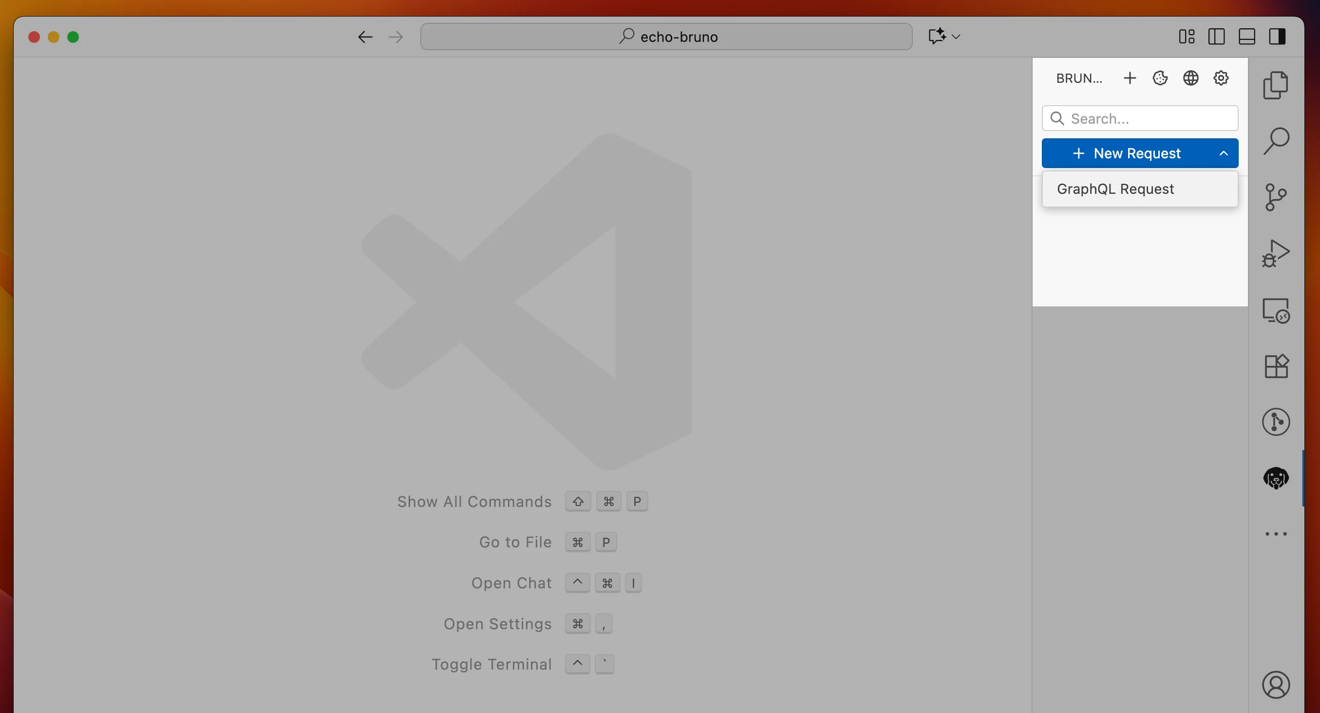 VS Code Extension Create Request