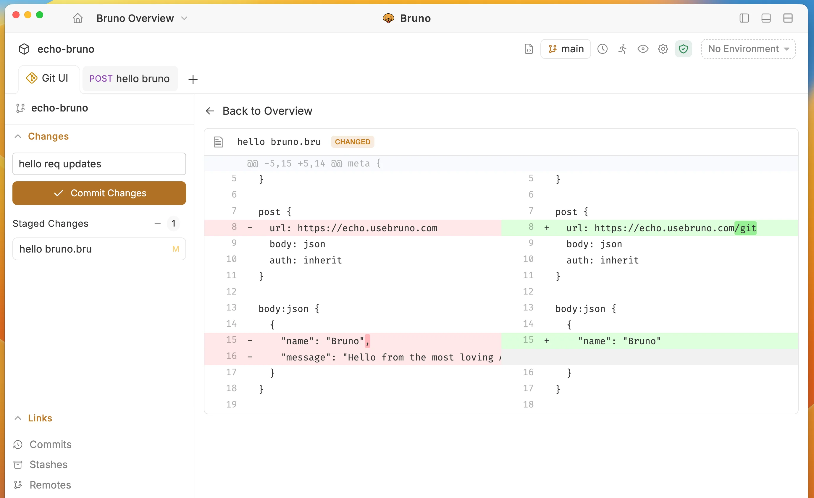 Commit Changes