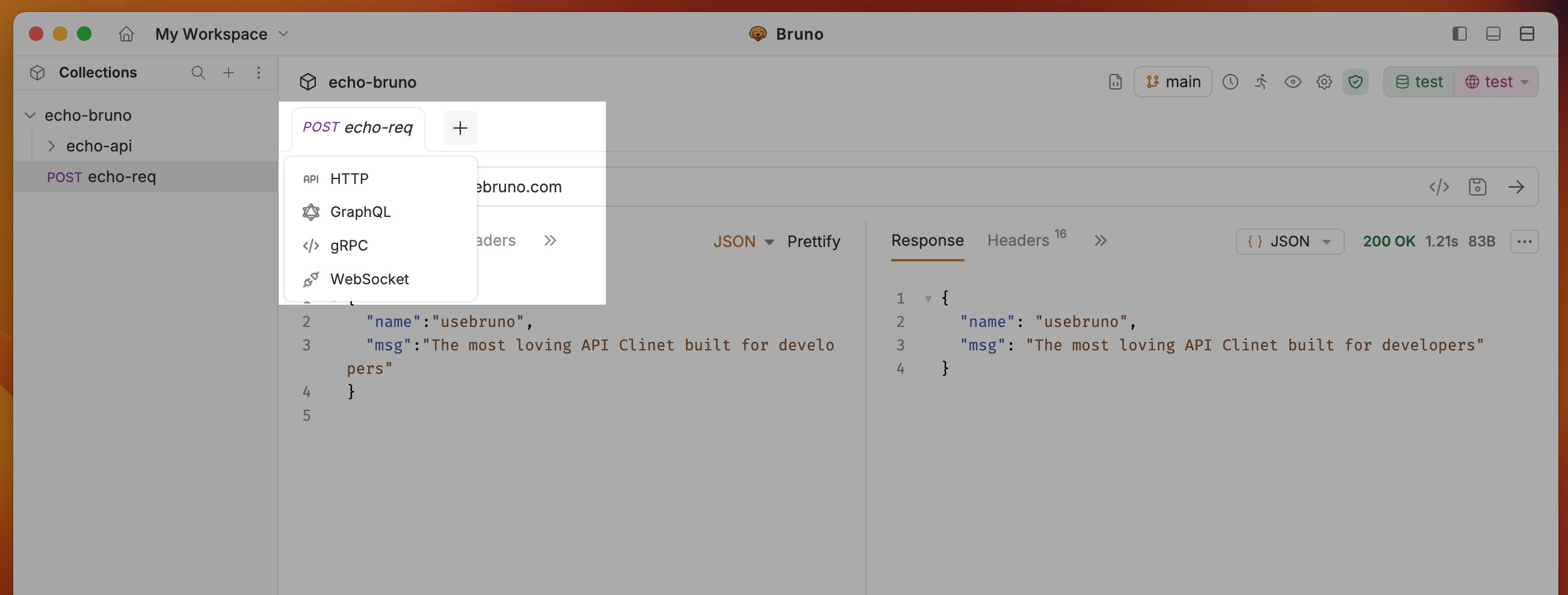 Inline Request Creation