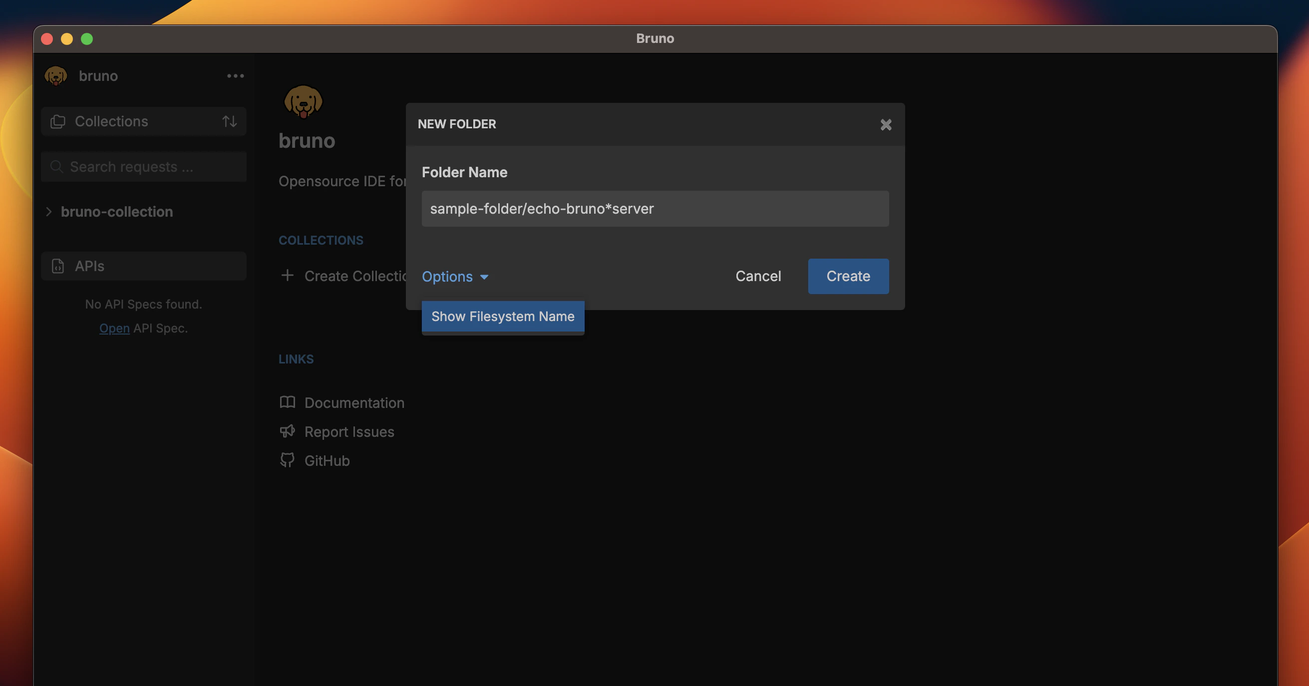 show filesystem name