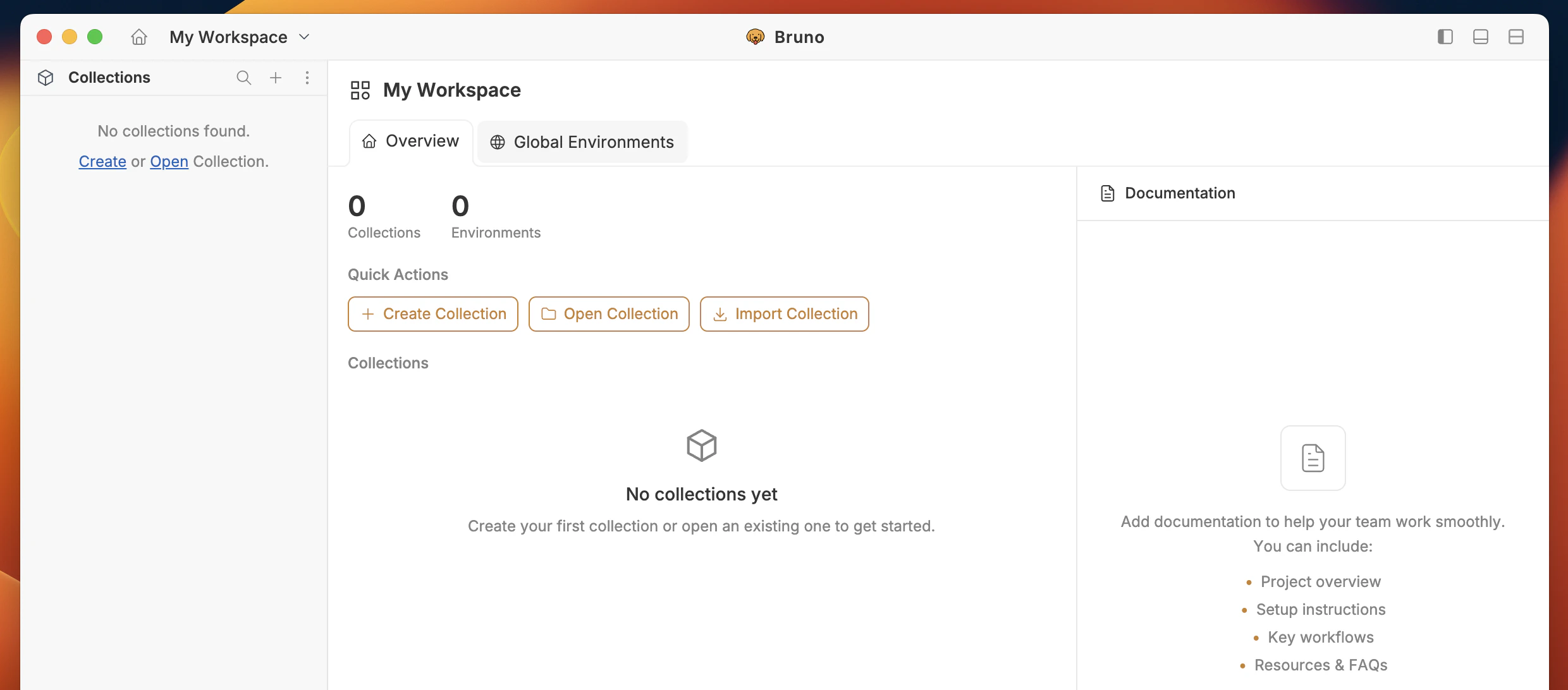 Import from home screen