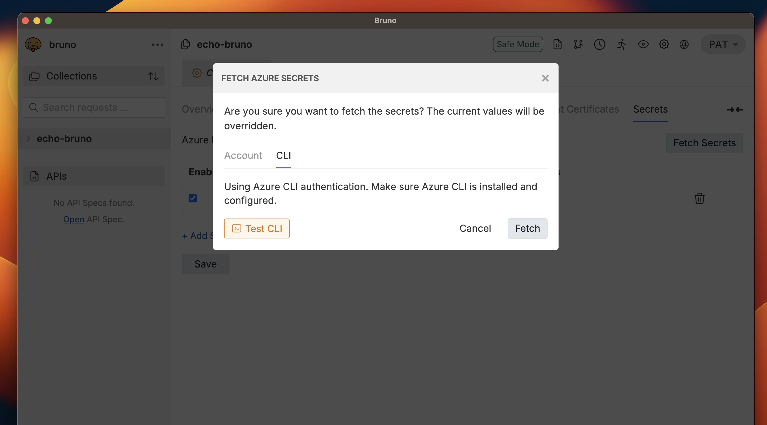 Test CLI Authentication