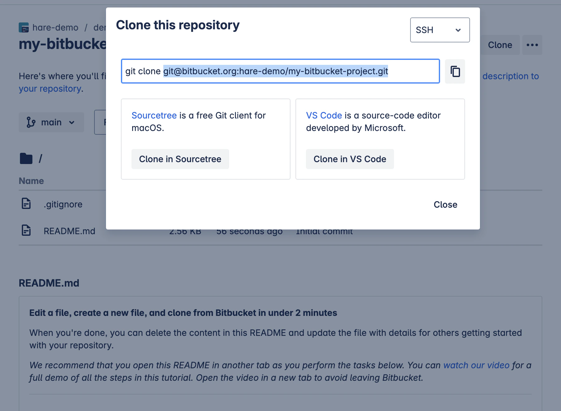 bitbucket-clone-repository