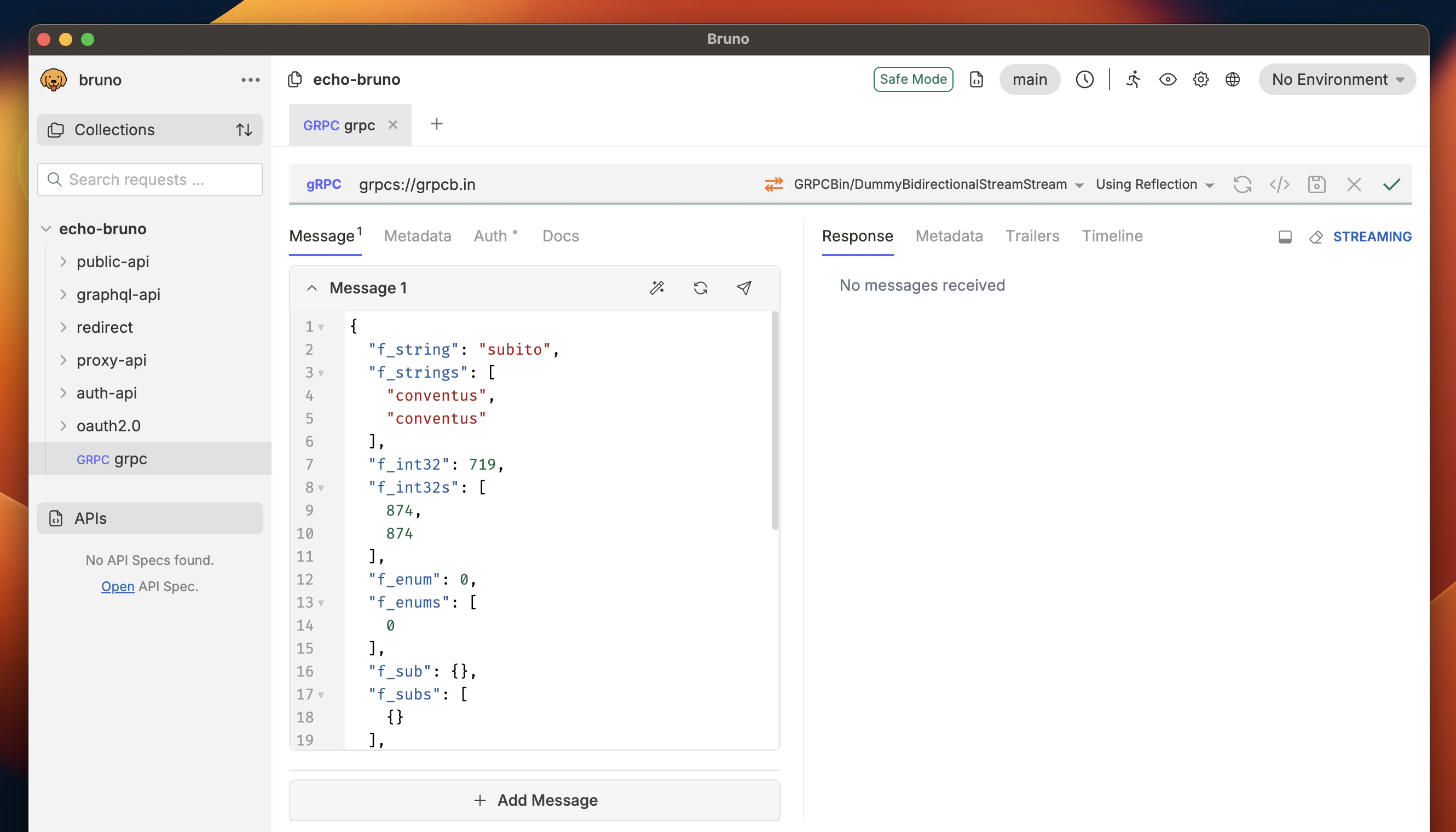 Building Stream Connection