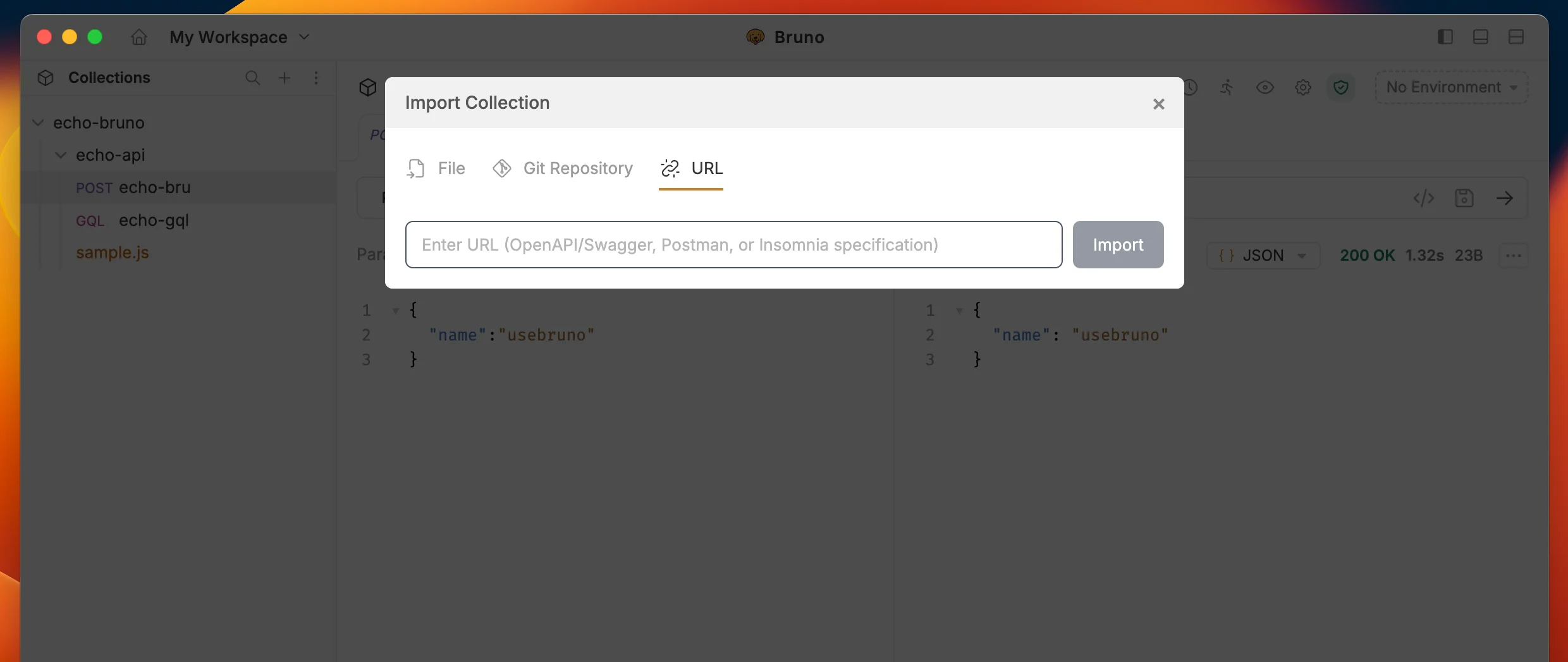 Import OpenAPI URL