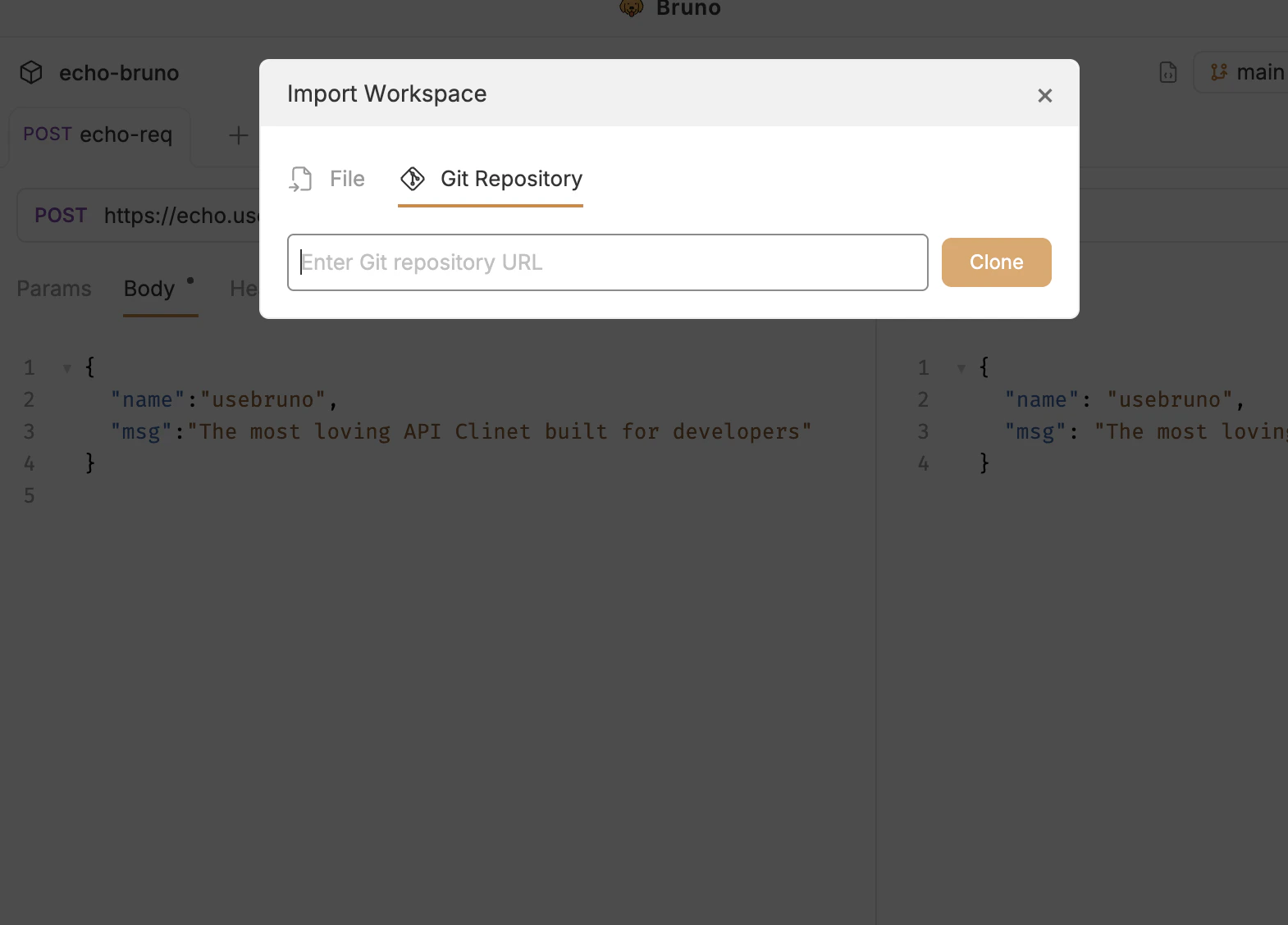 Import Workspace from Git