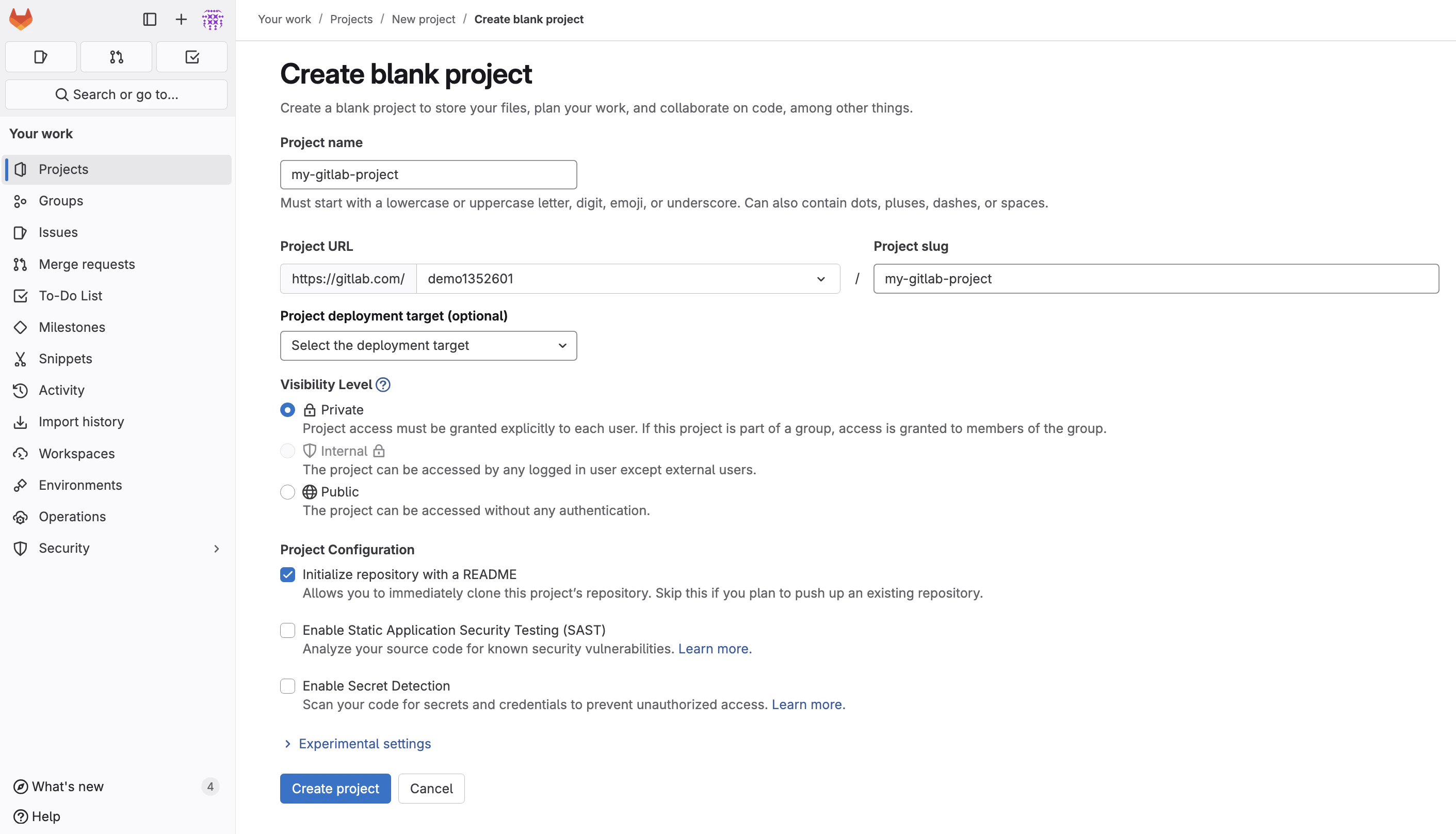 gitlab-create-project