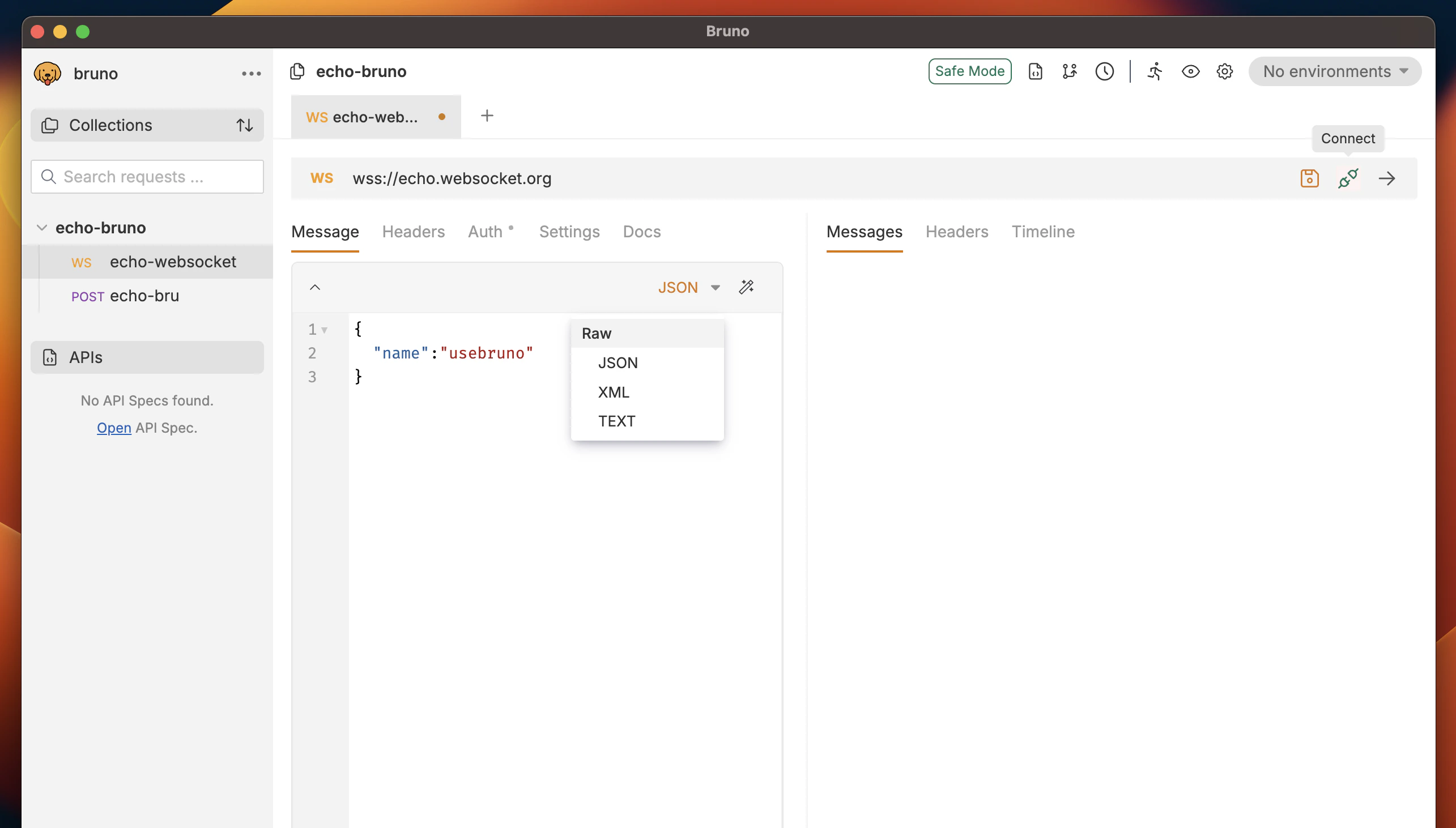 WebSocket Interface