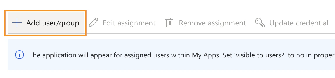 Assign users or groups to Bruno app in Entra ID