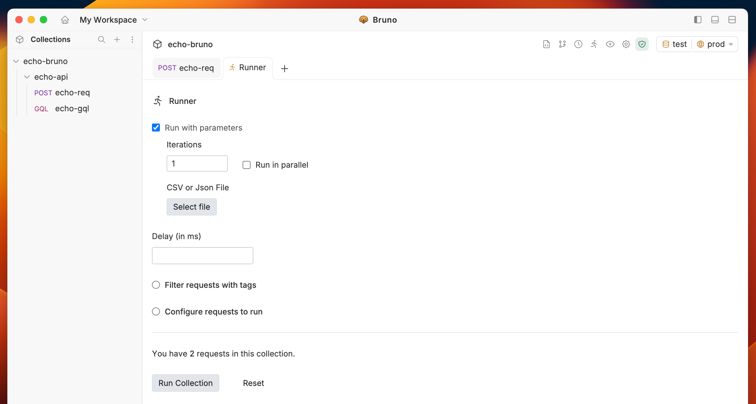 Select Parameters