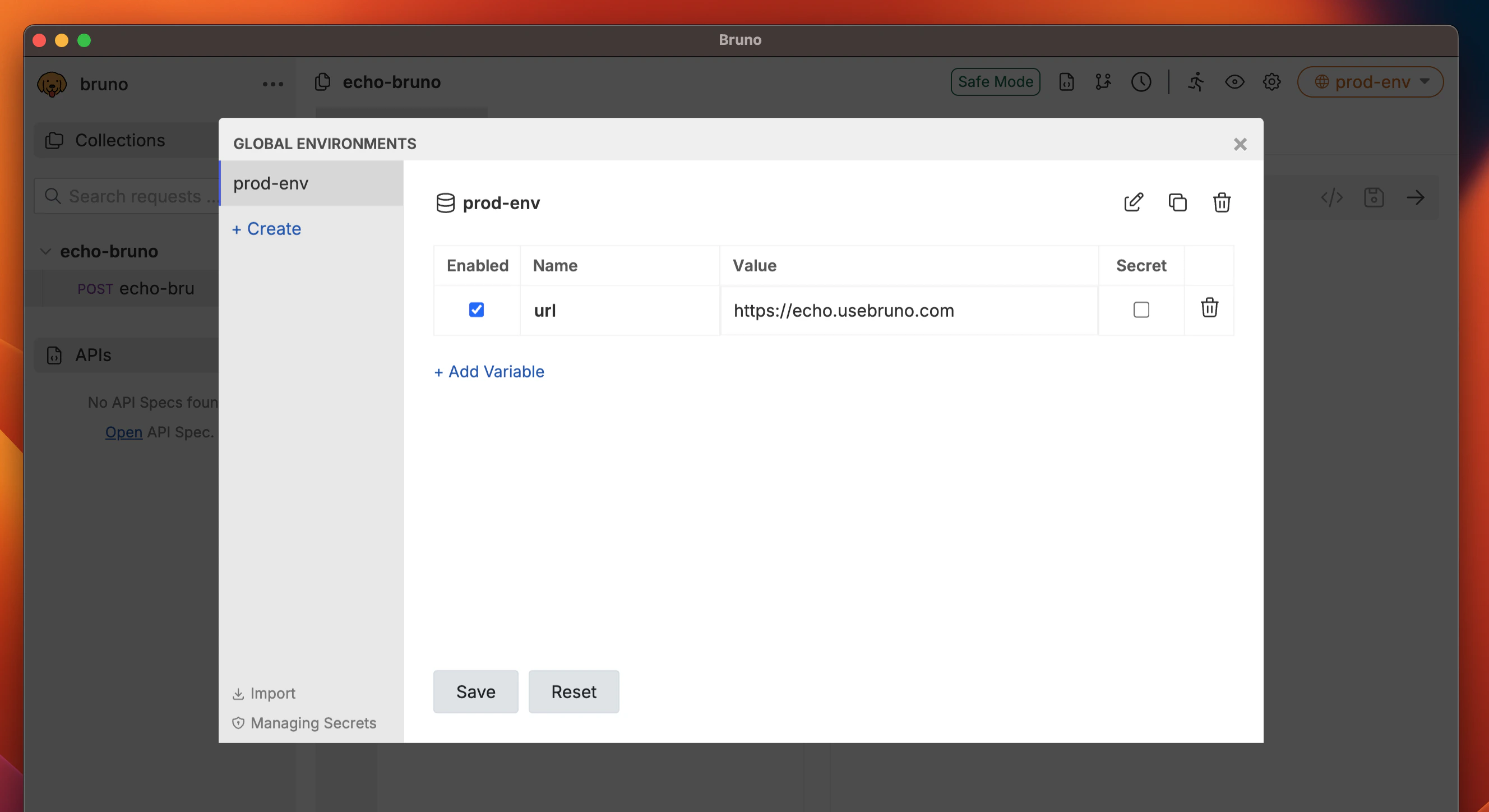 Environment Variables location
