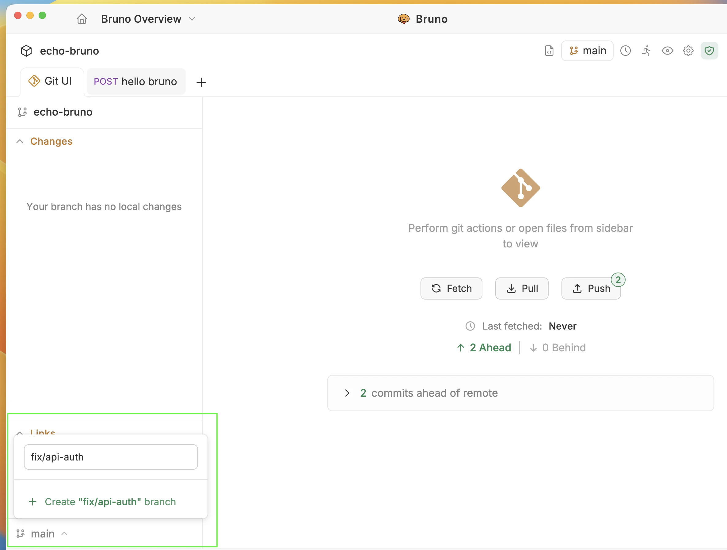 Create Branch