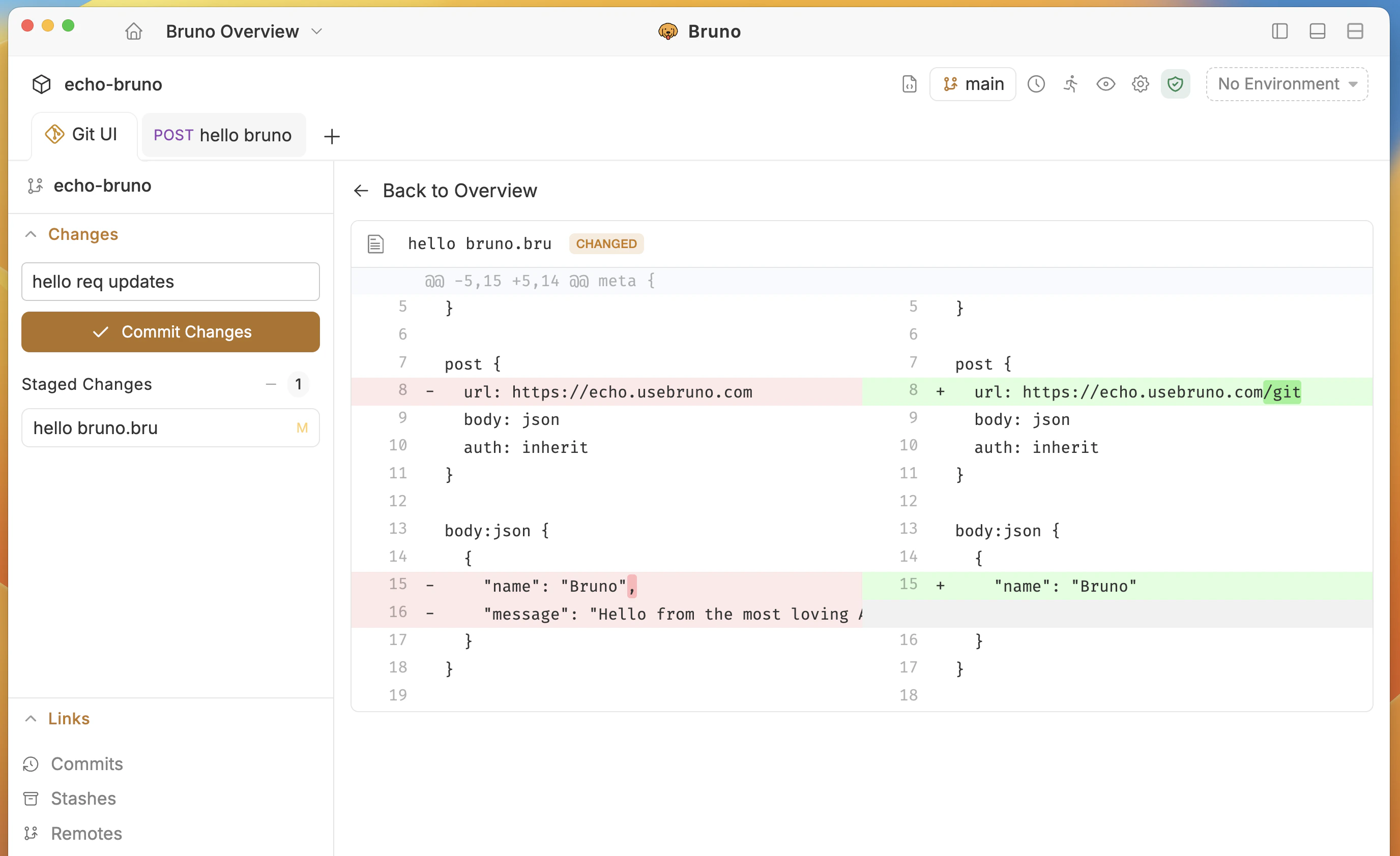 Commit Changes