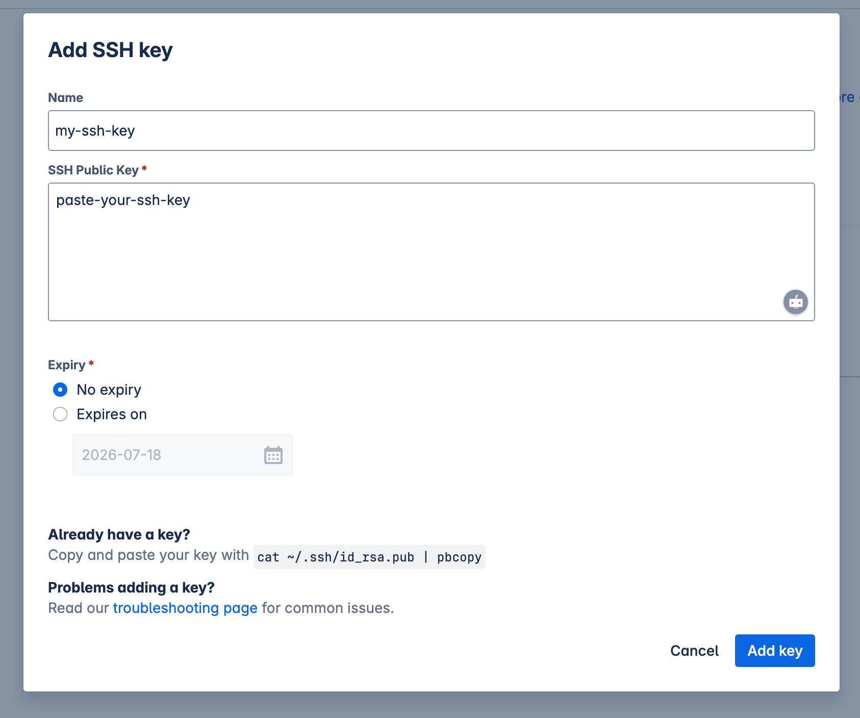 bitbucket-add-ssh-key