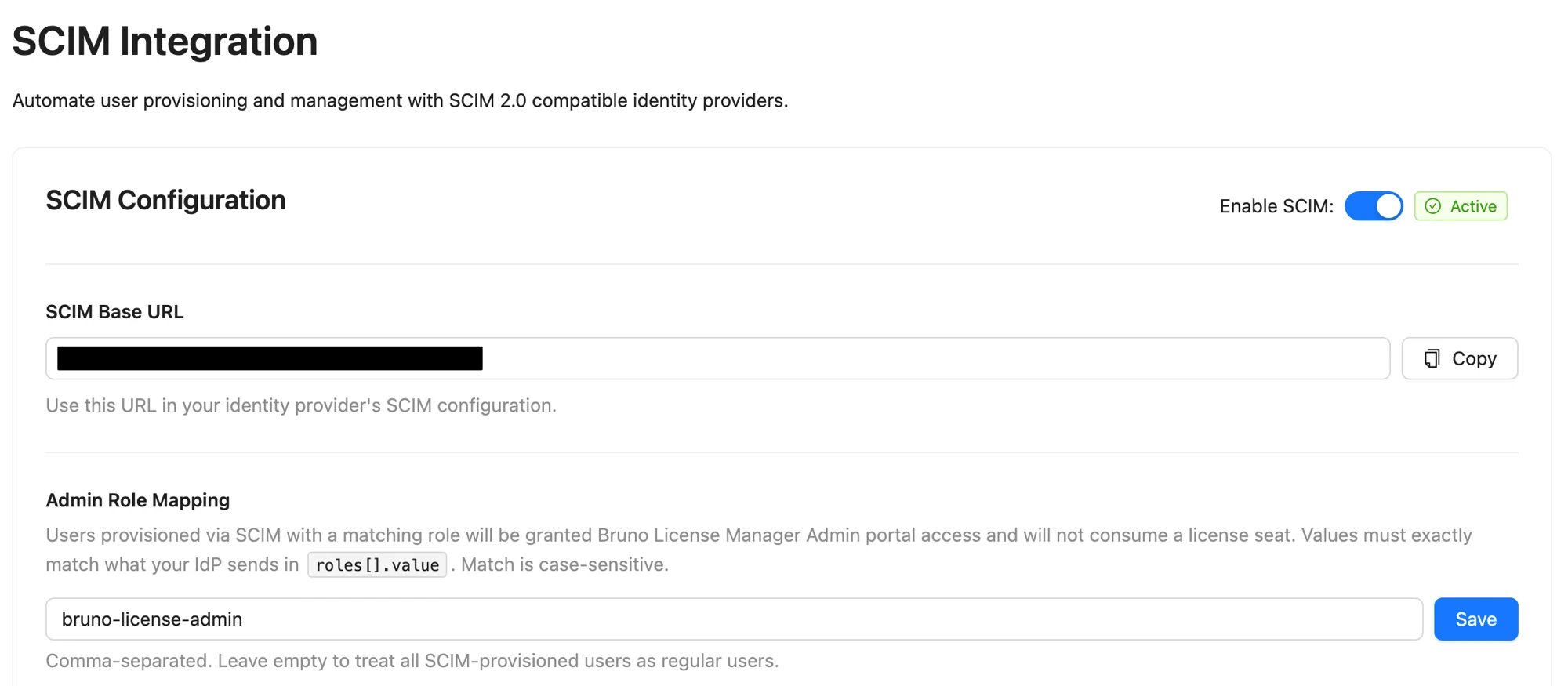 Configure Admin Role Mapping in Bruno