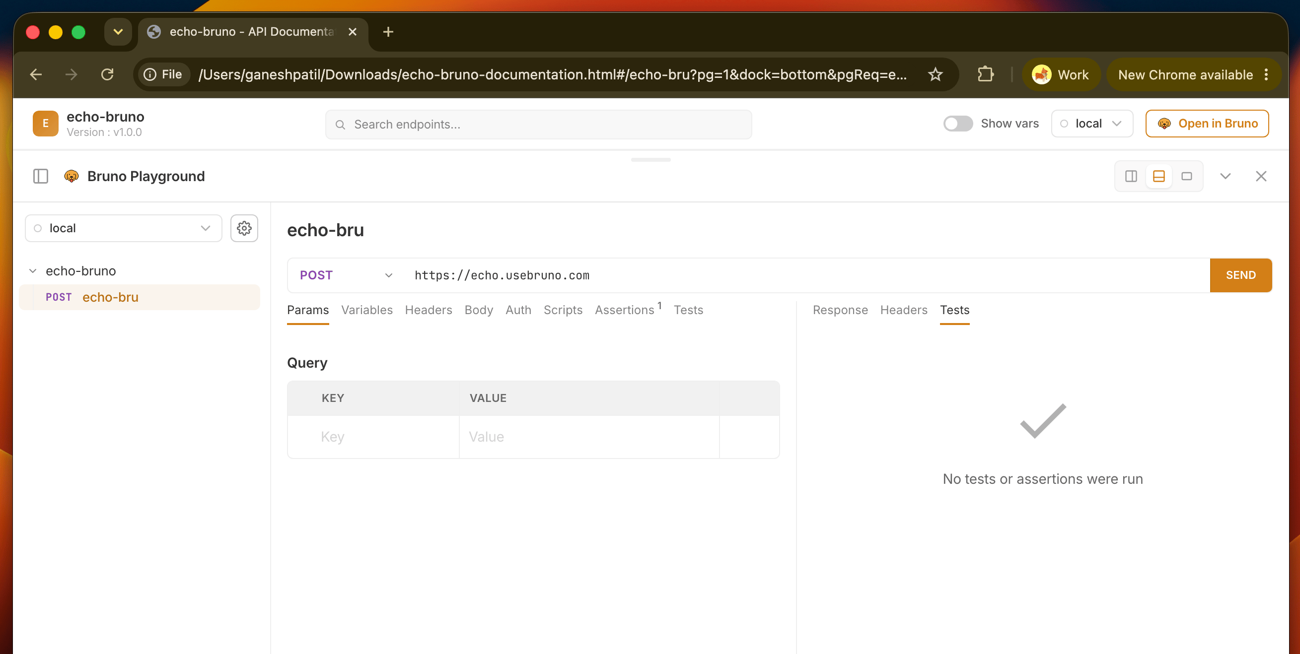 Try It Out Playground
