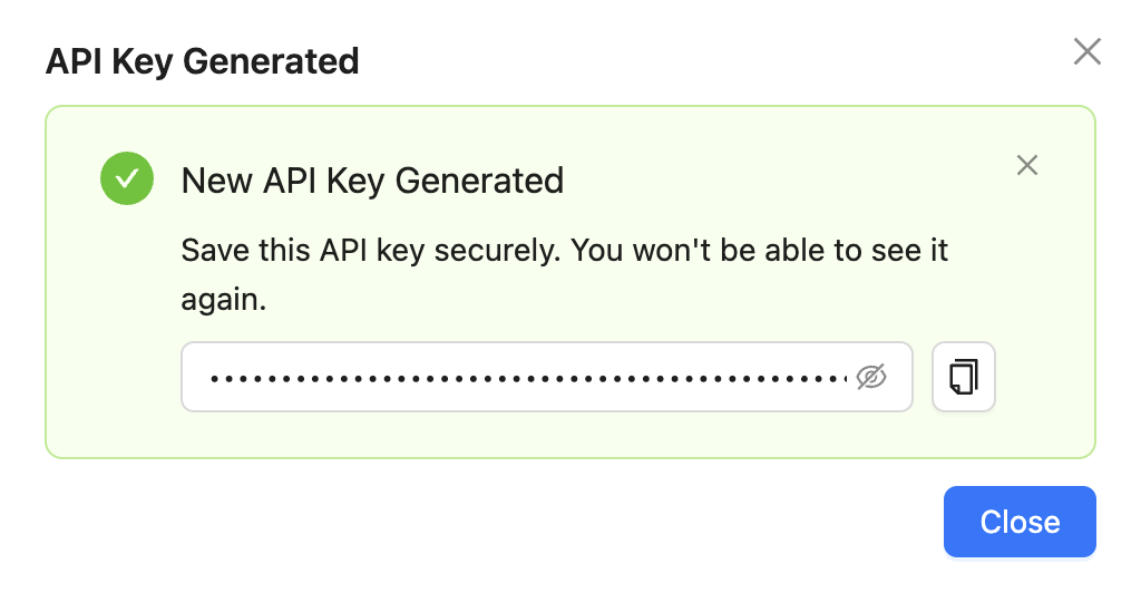 Generate SCIM API Key in Bruno license portal