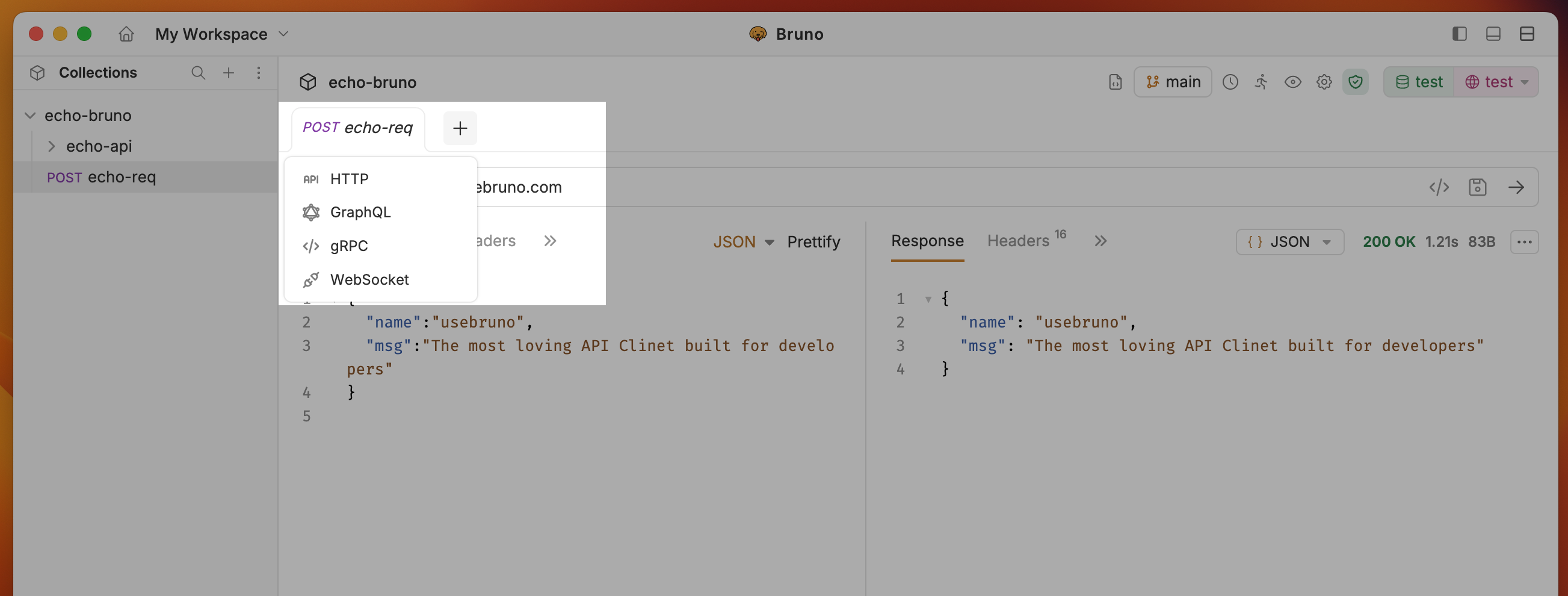 Inline Request Creation