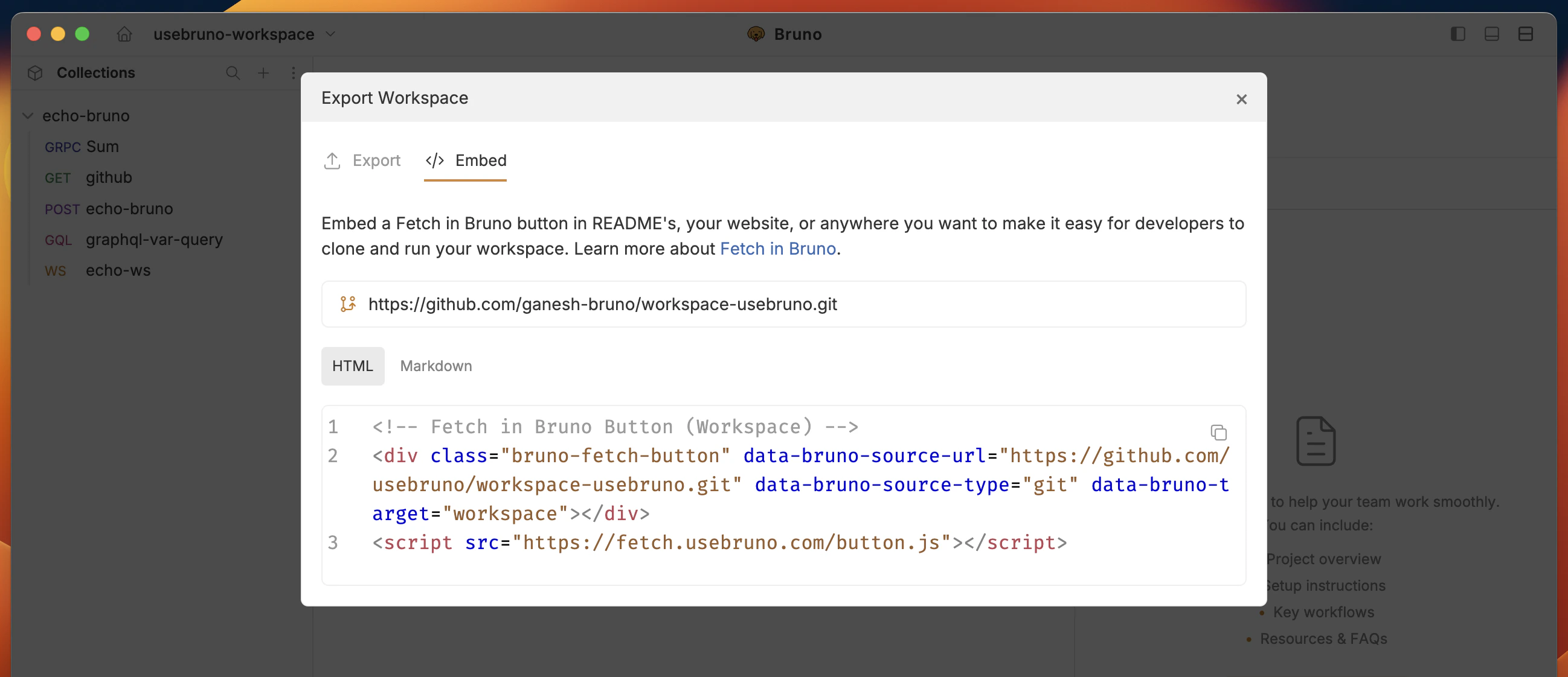 workspace-export-tab