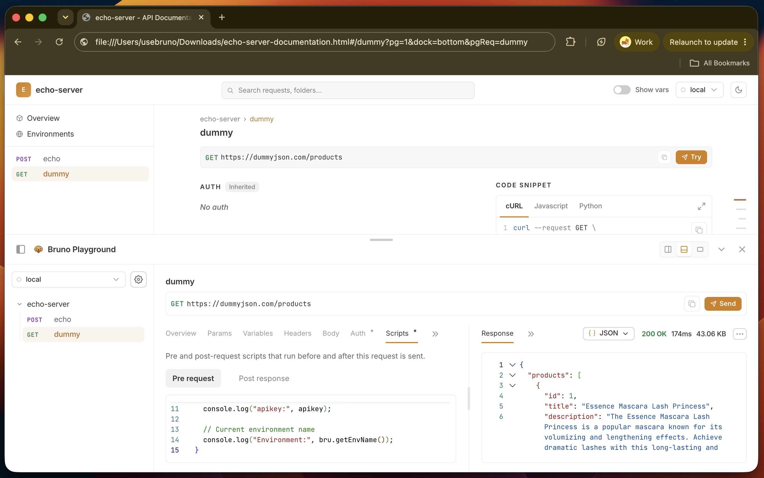 Generated HTML Documentation