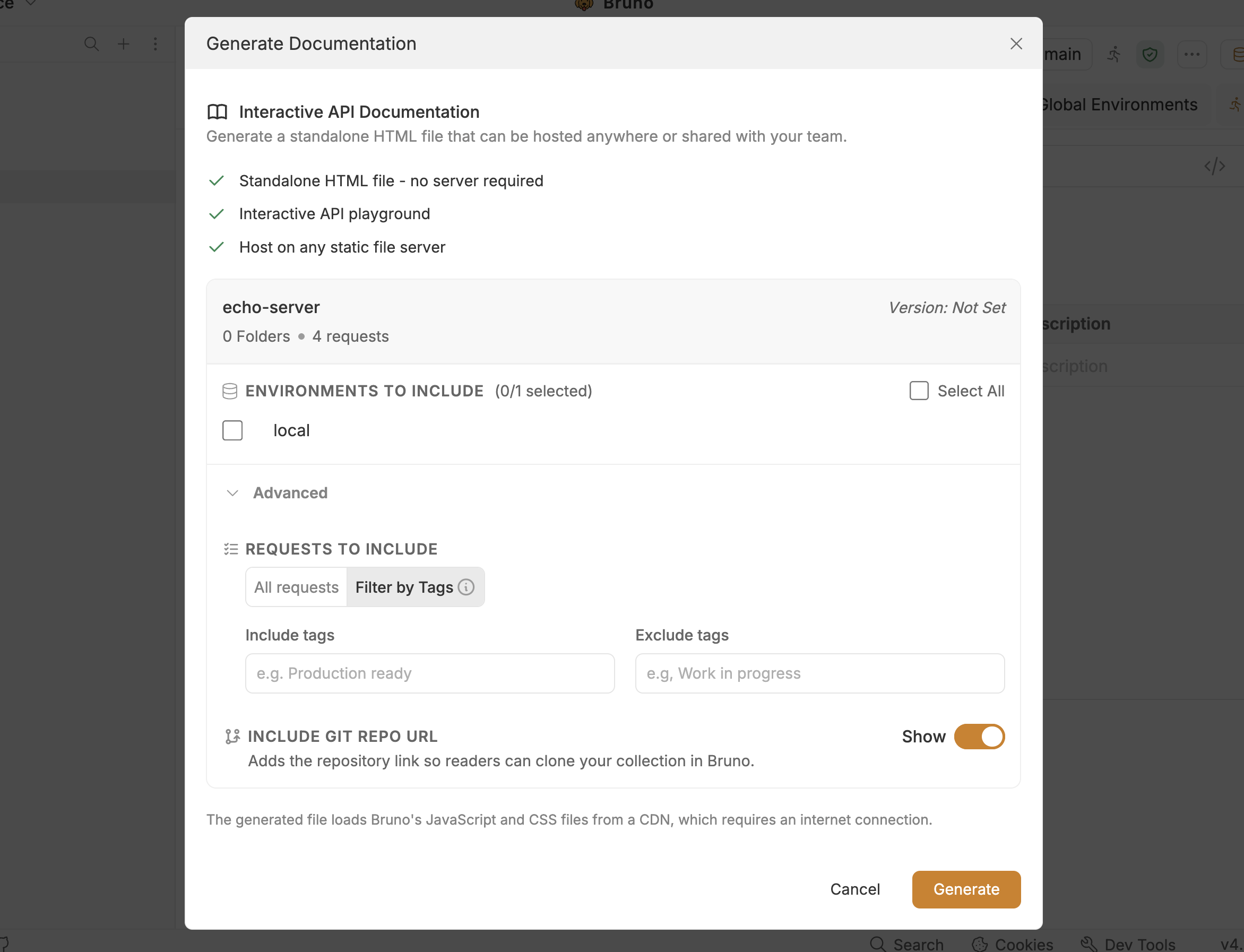 Click Generate Button
