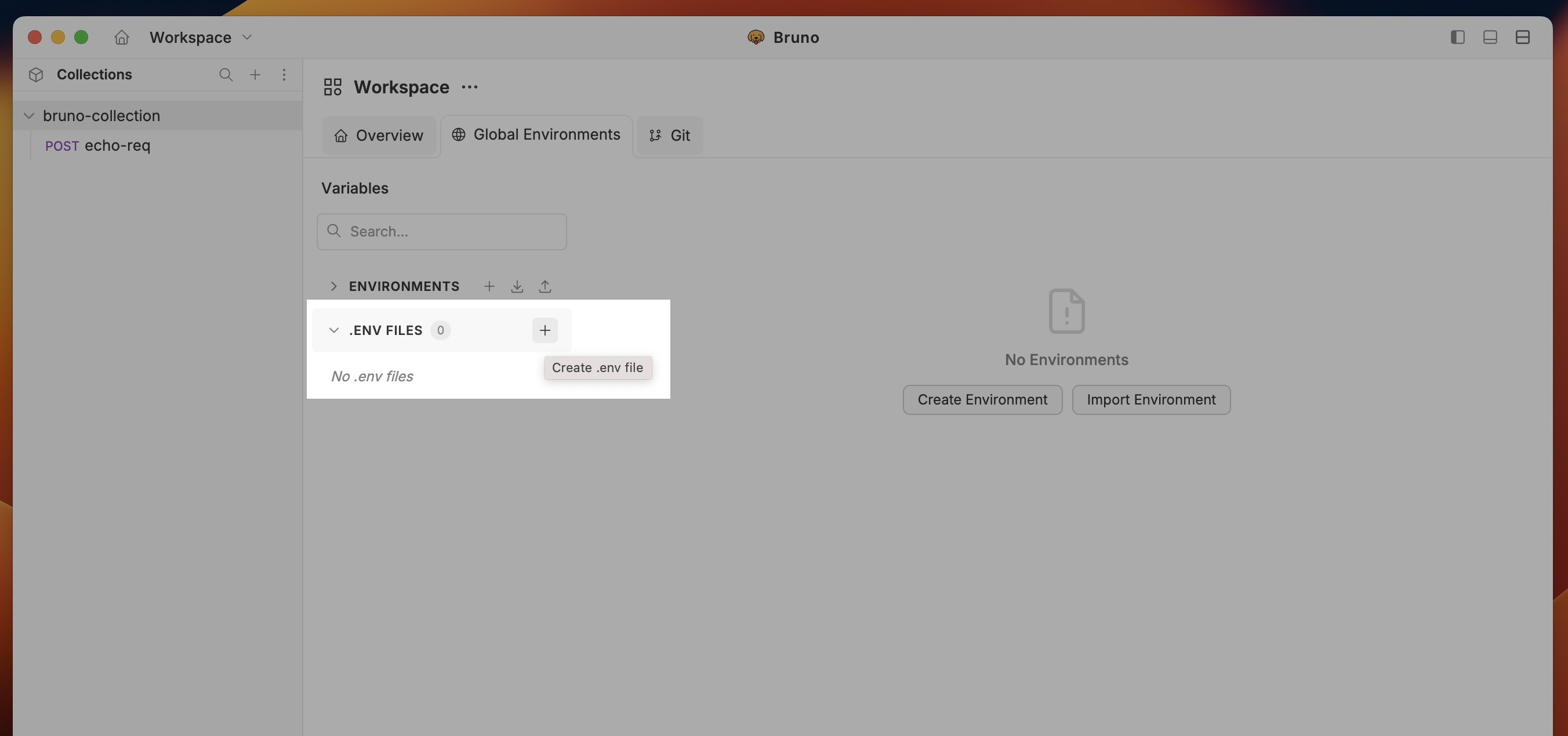 Create Environment File