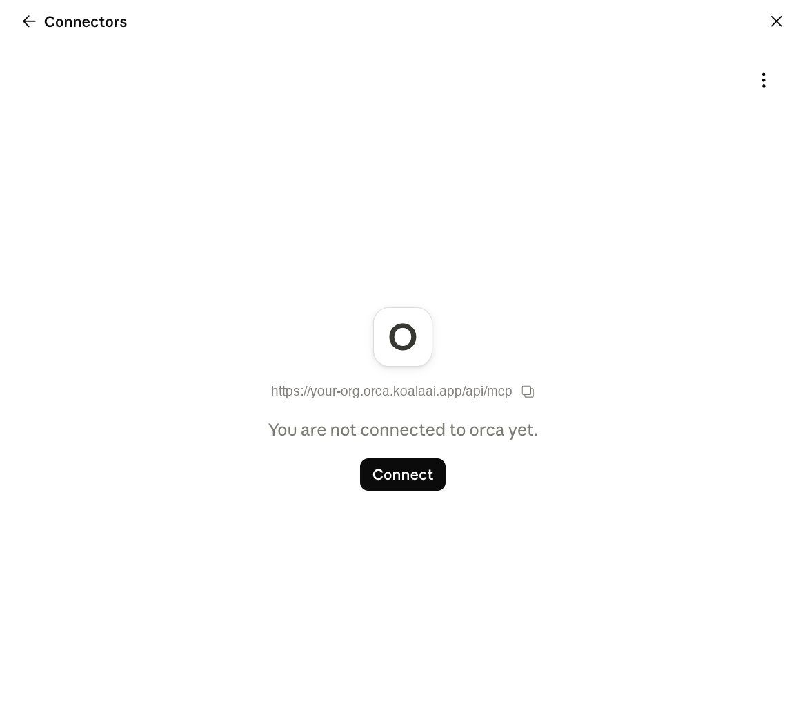 Naming the connector and pasting the MCP URL