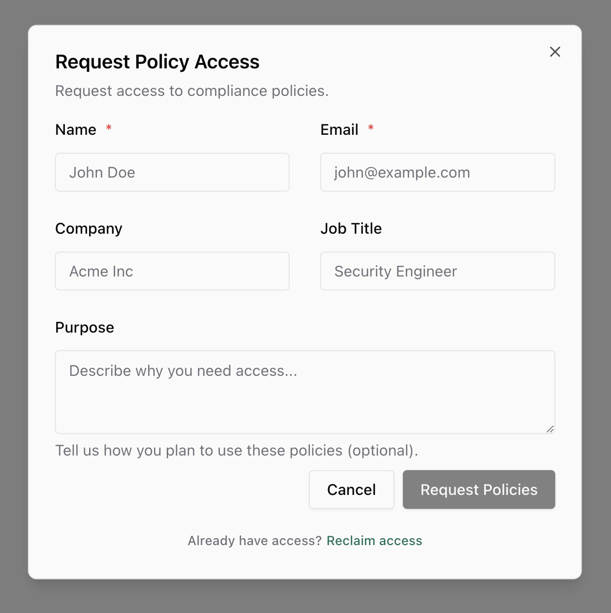 Access Request Form