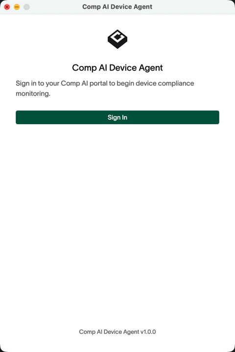 Device Agent Sign In