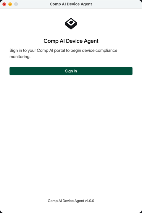 Device Agent Sign In