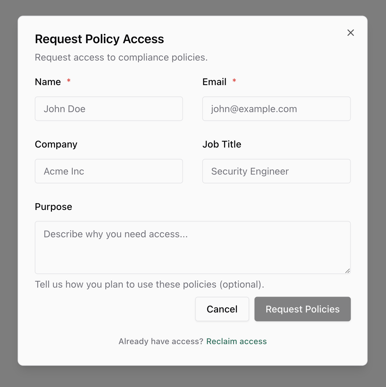 Access Request Form