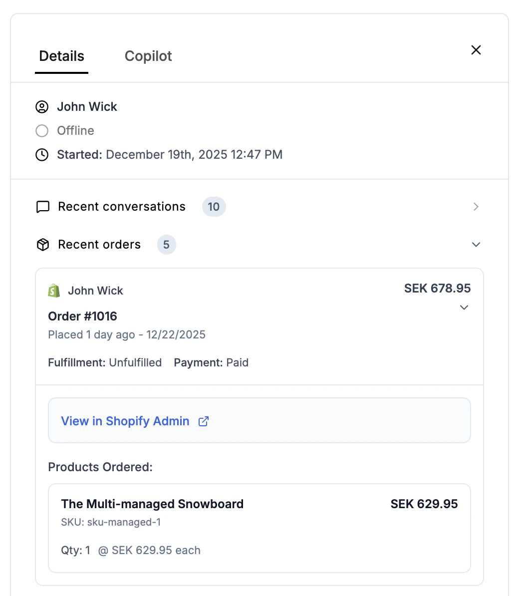 Shopify Visitor Insight