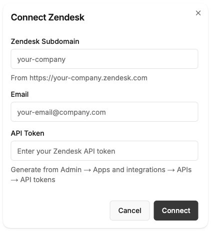 Zendesk Integration
