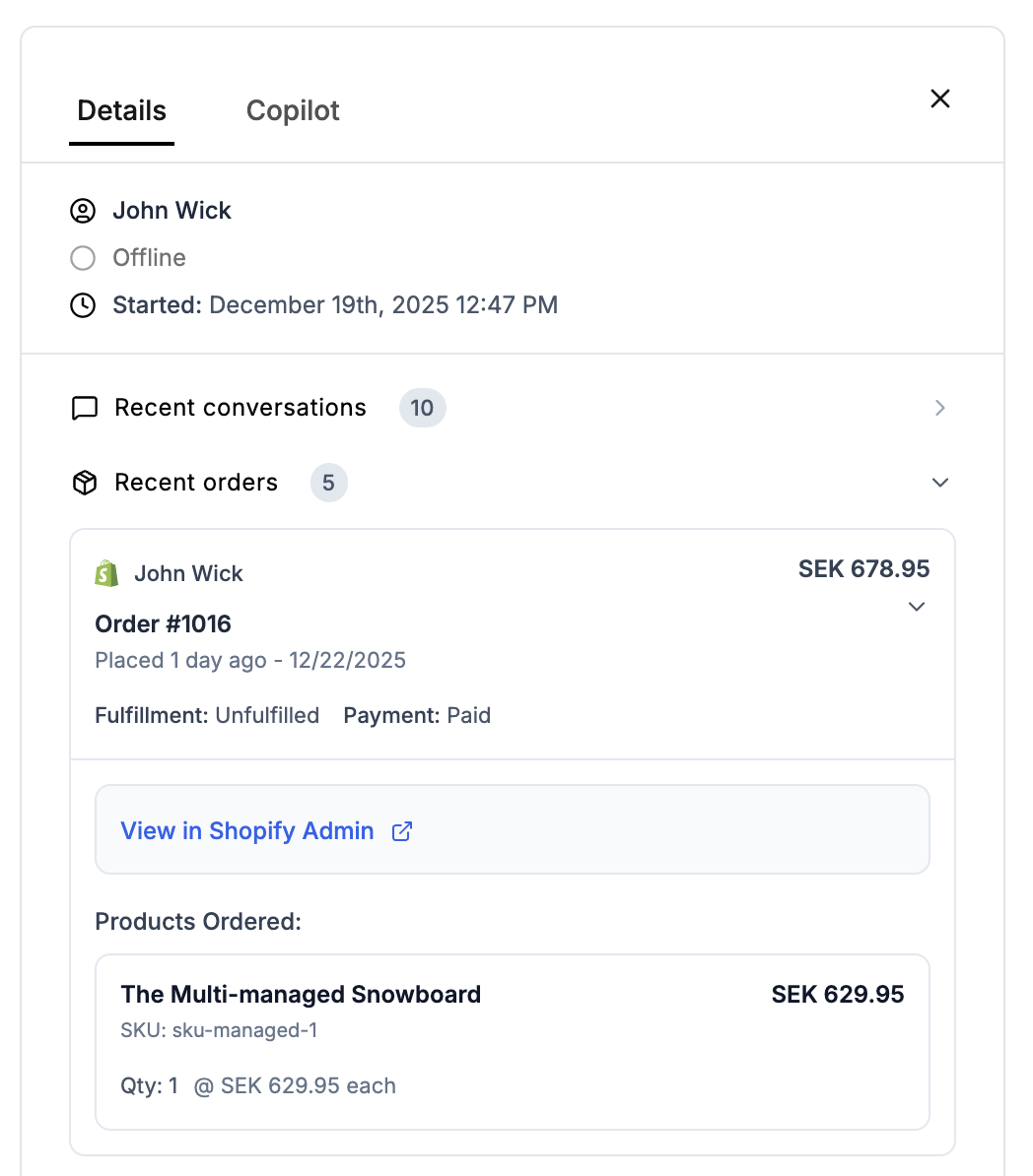 Shopify Visitor Insight