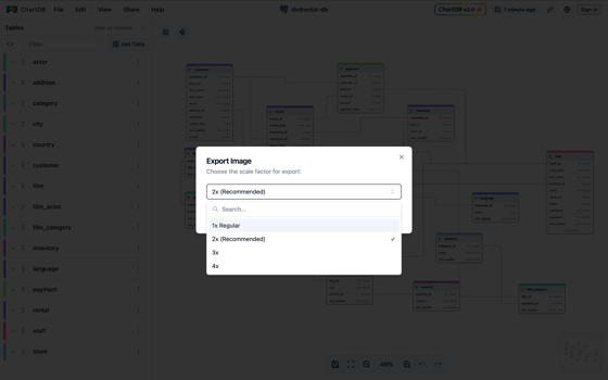 Export Image - ChartDB