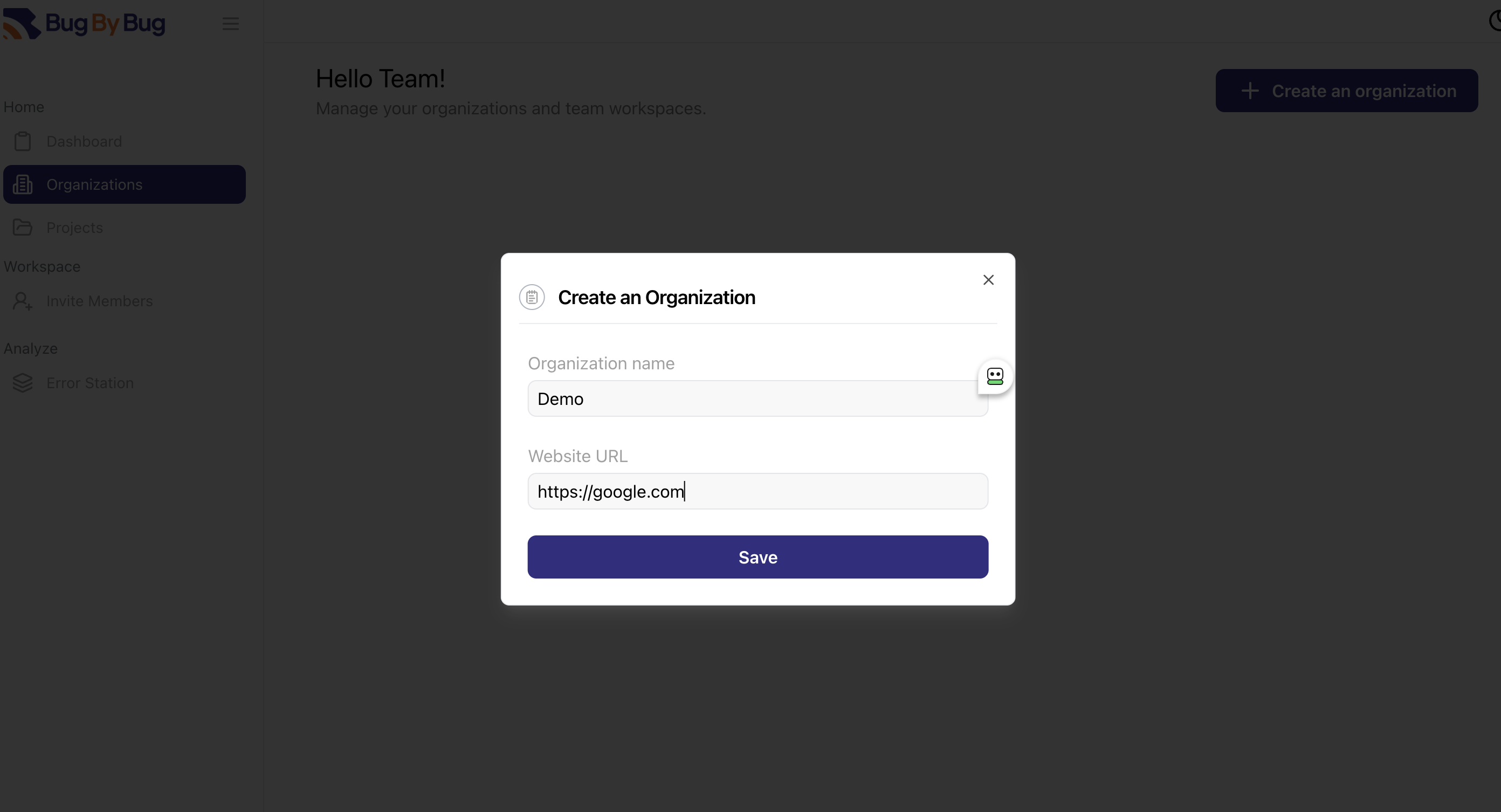 Light mode interface