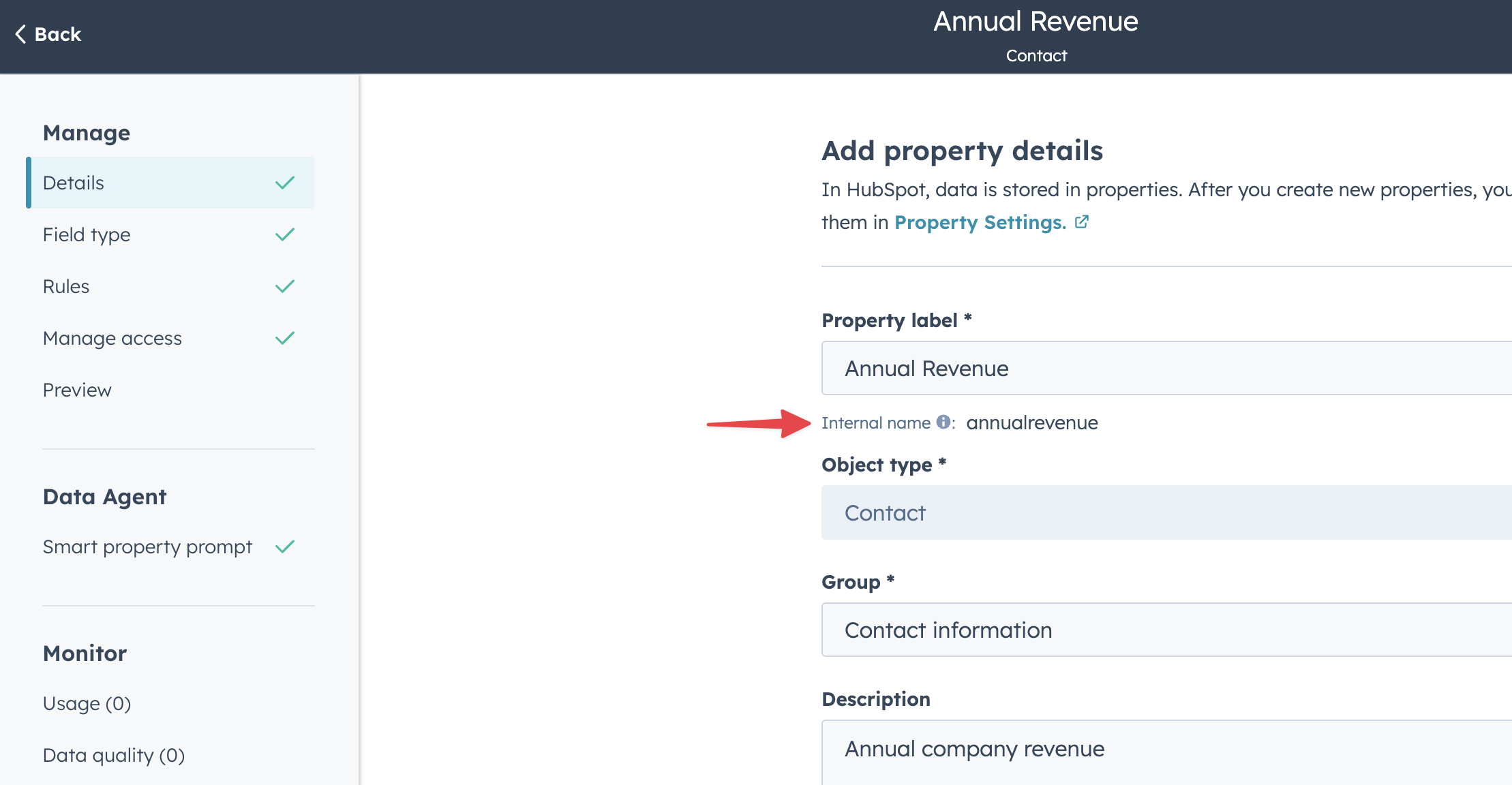HubSpot Properties List