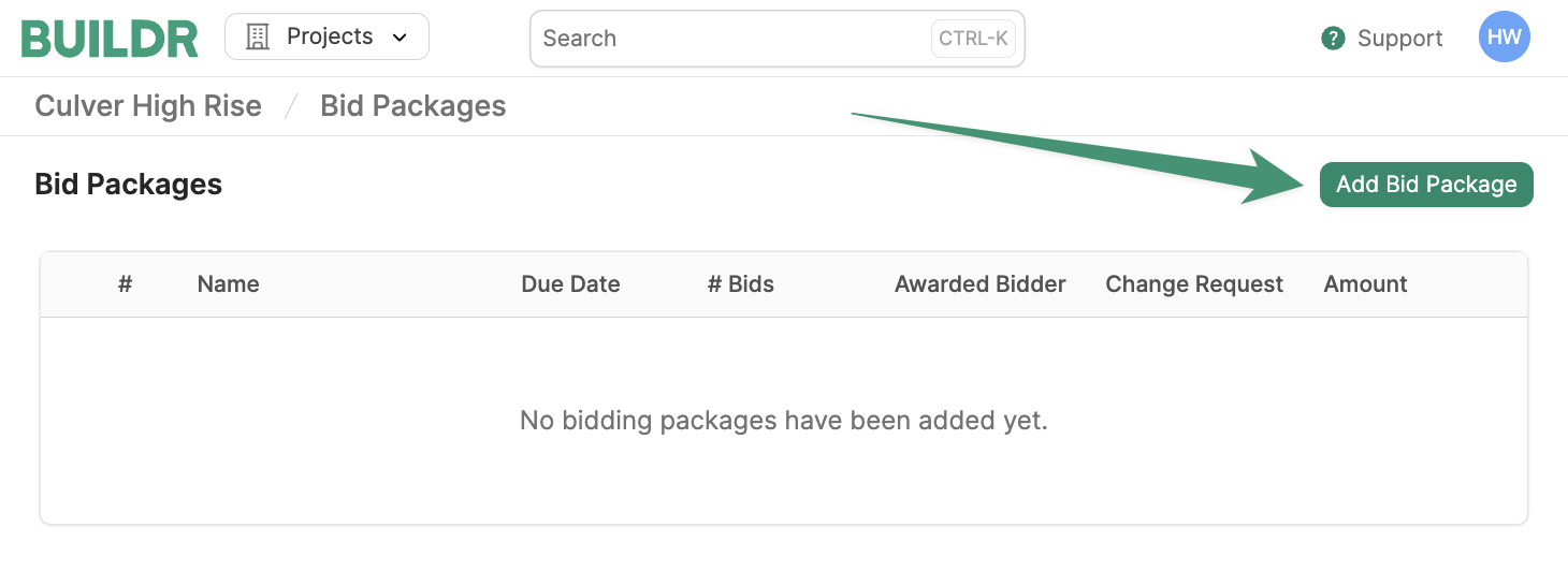 Add Bid Packages Pn