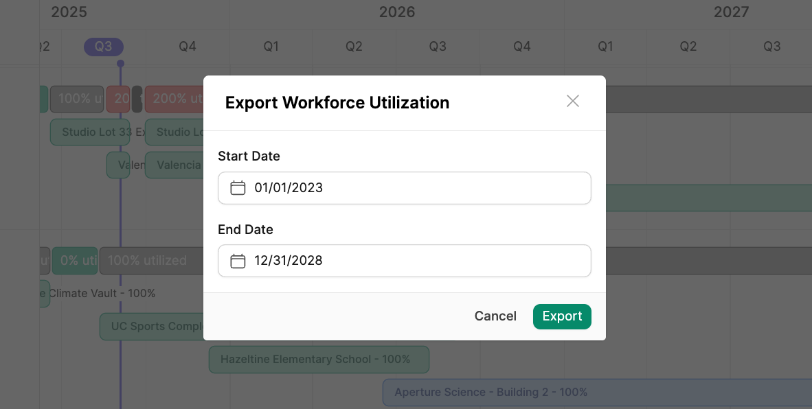 Export Utilization Pn
