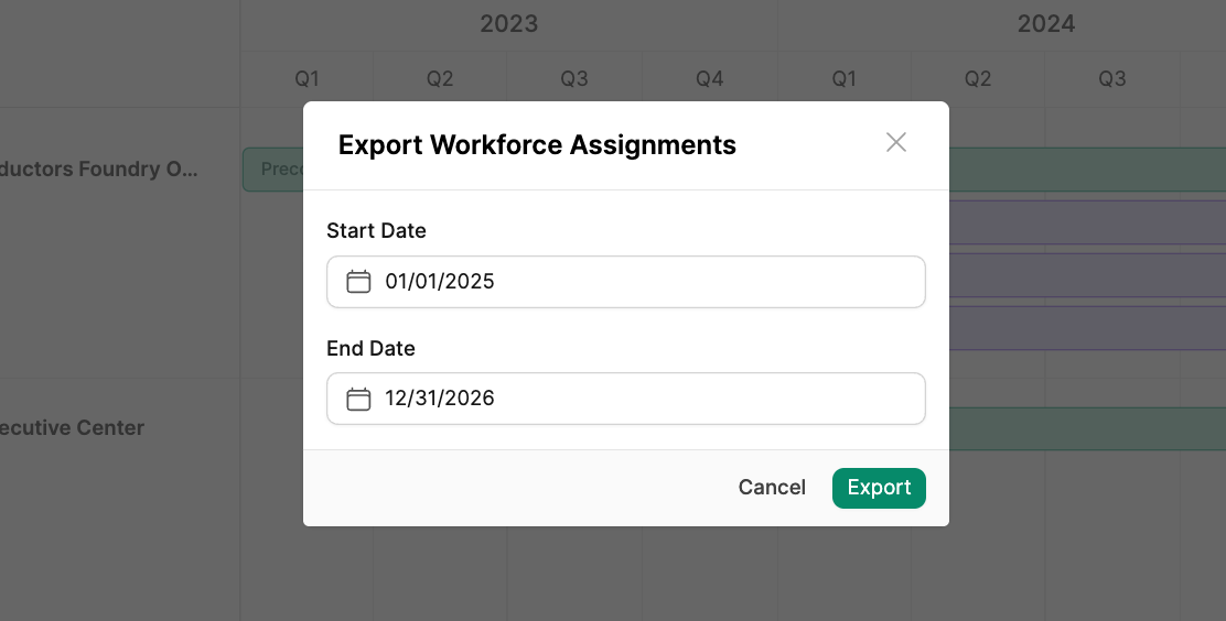Export Wf Assignments Pn