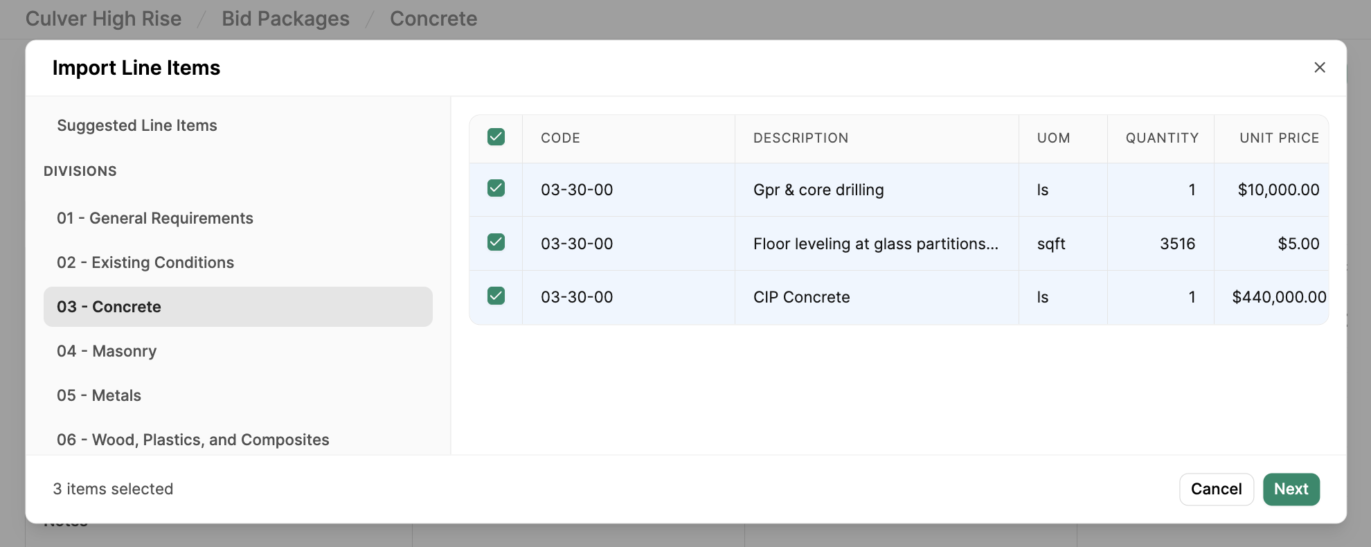 Import Concrete Scopes Pn